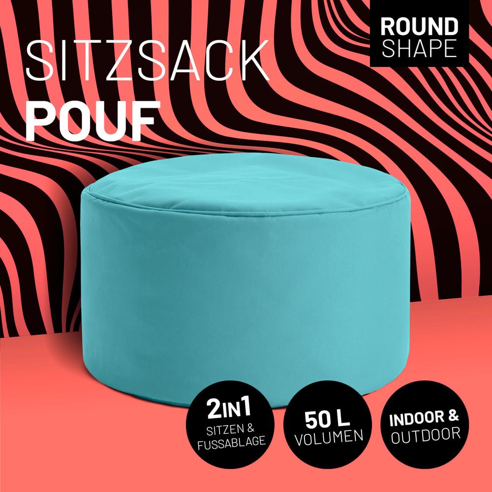 Lumaland Sitzsack Pouf 50L kompakt Hocker, günstig online kaufen