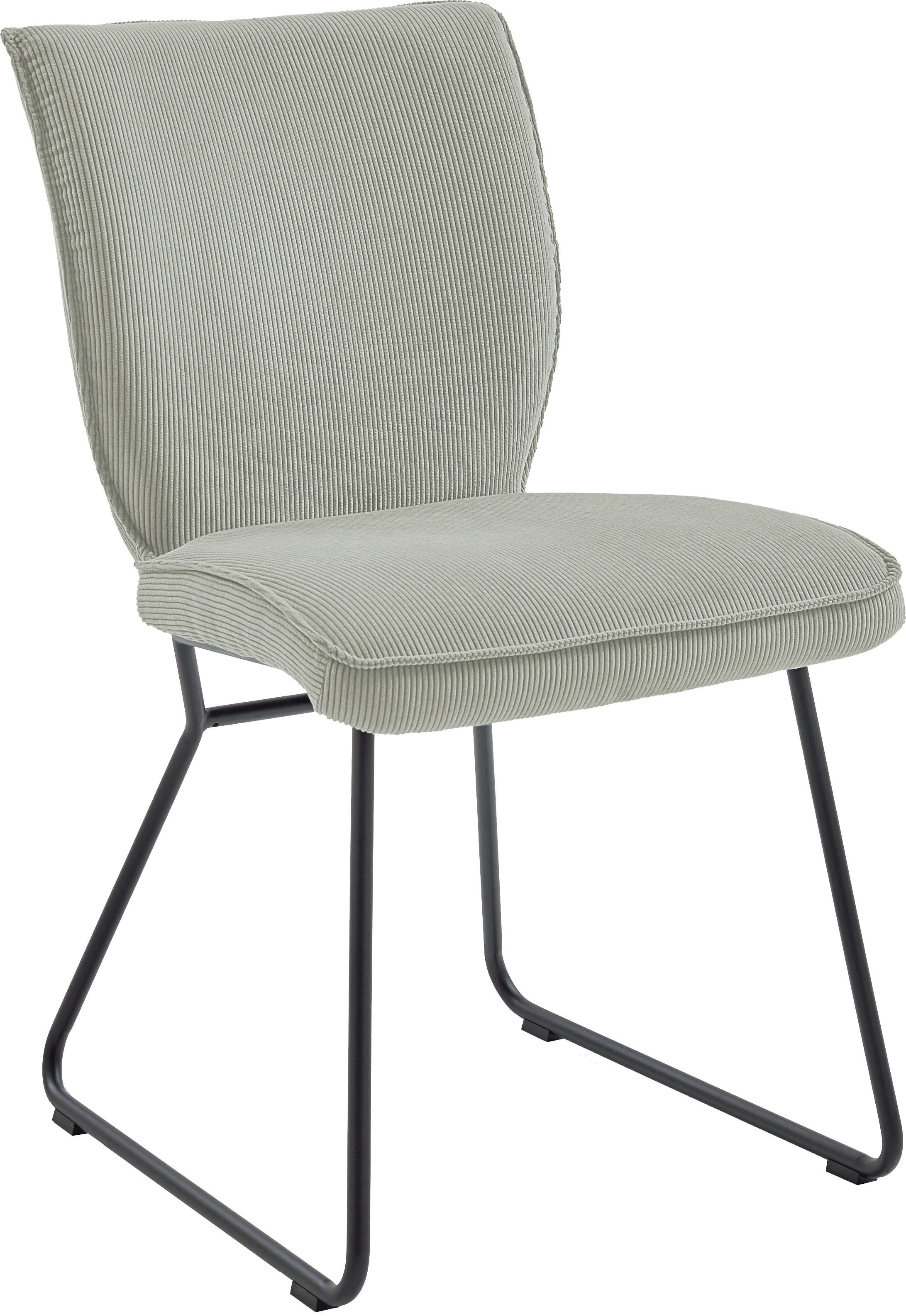 NIEHOFF SITZMÖBEL Esszimmerstuhl, 2er Set, Bezug Cord, Kufengestell, Sitzhöhe 50