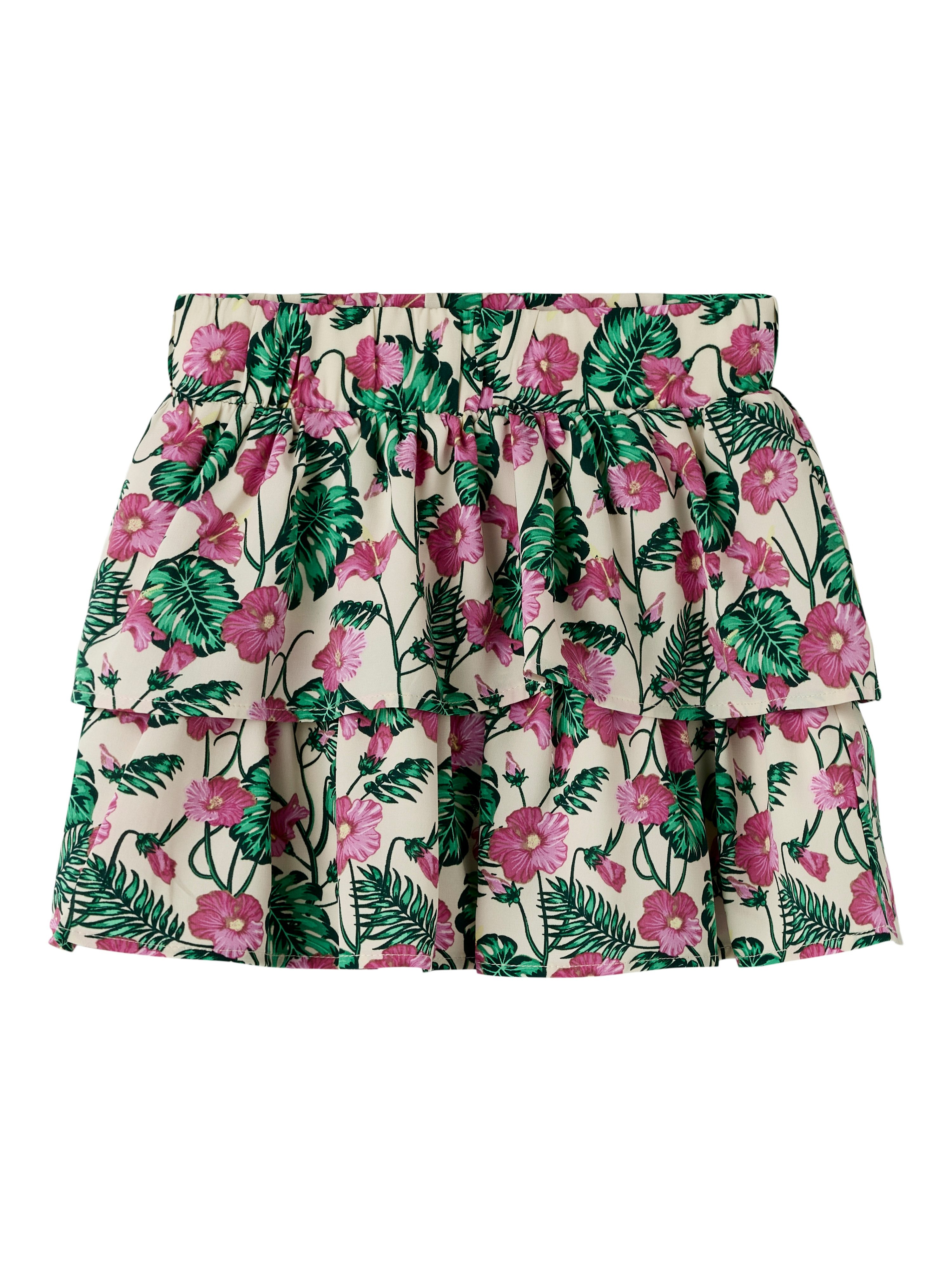 Name It Volantrock NKFVINAYA SKIRT FFF NOOS Kunstfaser, Stretch, Allover Druck
