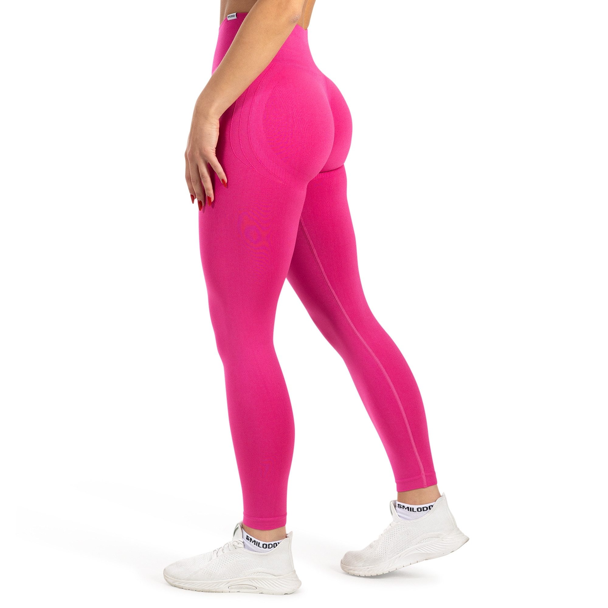 Smilodox Leggings Trixy, High Waist Yogahose mit Scrunch-Effekt, Stretch Sporthose nahtlos & figurformend, Push-Up Booty, elastischer Bund, Yoga