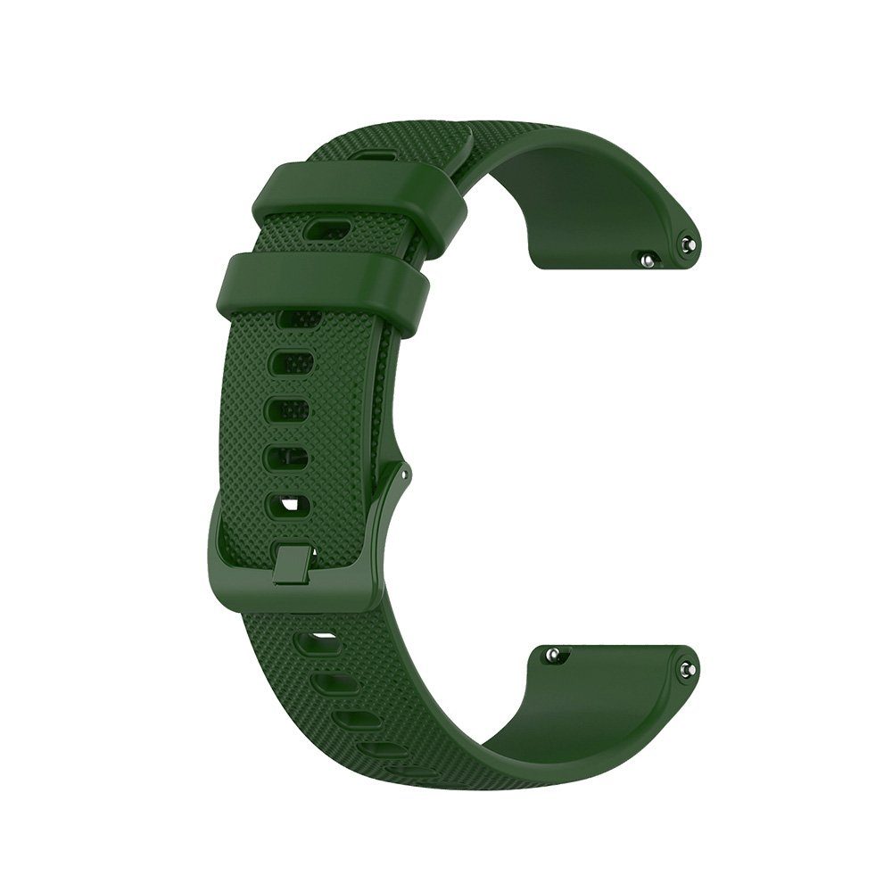 BTTO Smartwatch-Armband Silikonband Uhrenarmband mm/22mm 6 Dunkelgrün Breiten, Galaxy Watch/Garmin/Fossi Farben, Samsung Wasserdicht mm/20 für Watch/Huawei 18 SmartWatch-Armband