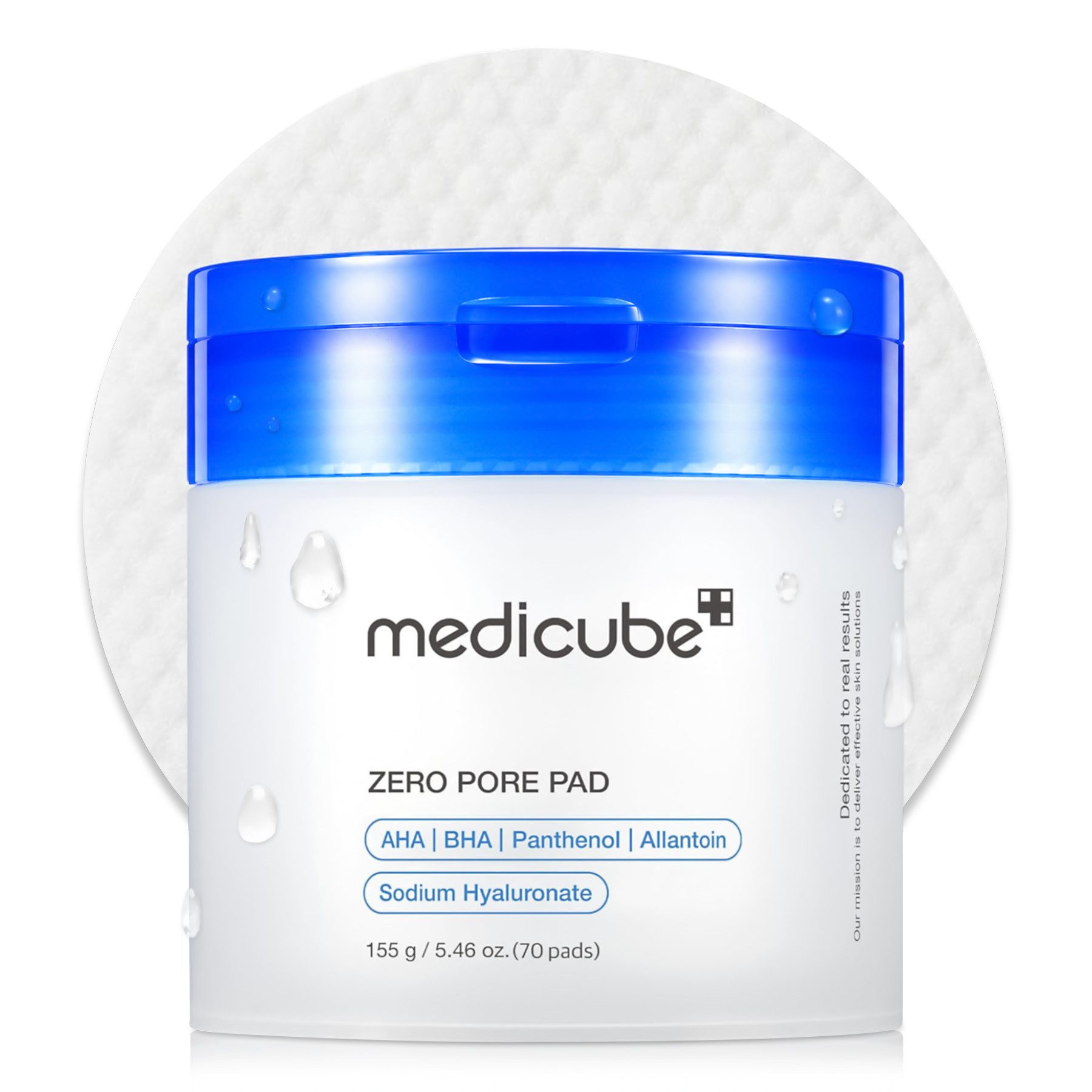 Medicube Gesichtswasser Toner-Pads Doppelseitige Reinigungspads Peeling Zero Pore Pad AHA BHA, 1-tlg., Gesichtsreinigung, Peeling, Porenentferner, Medicube, Pads