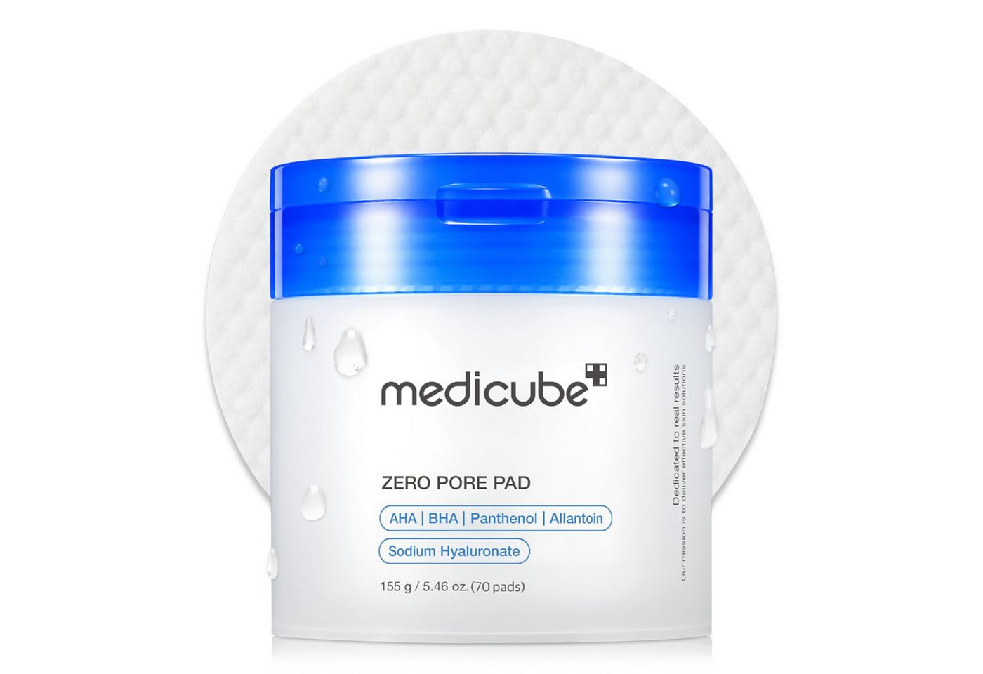 Medicube Gesichtswasser Toner-Pads Doppelseitige Reinigungspads Peeling Zero Pore Pad AHA BHA, 1-tlg., Gesichtsreinigung, Peeling, Porenentferner, Medicube, Pads