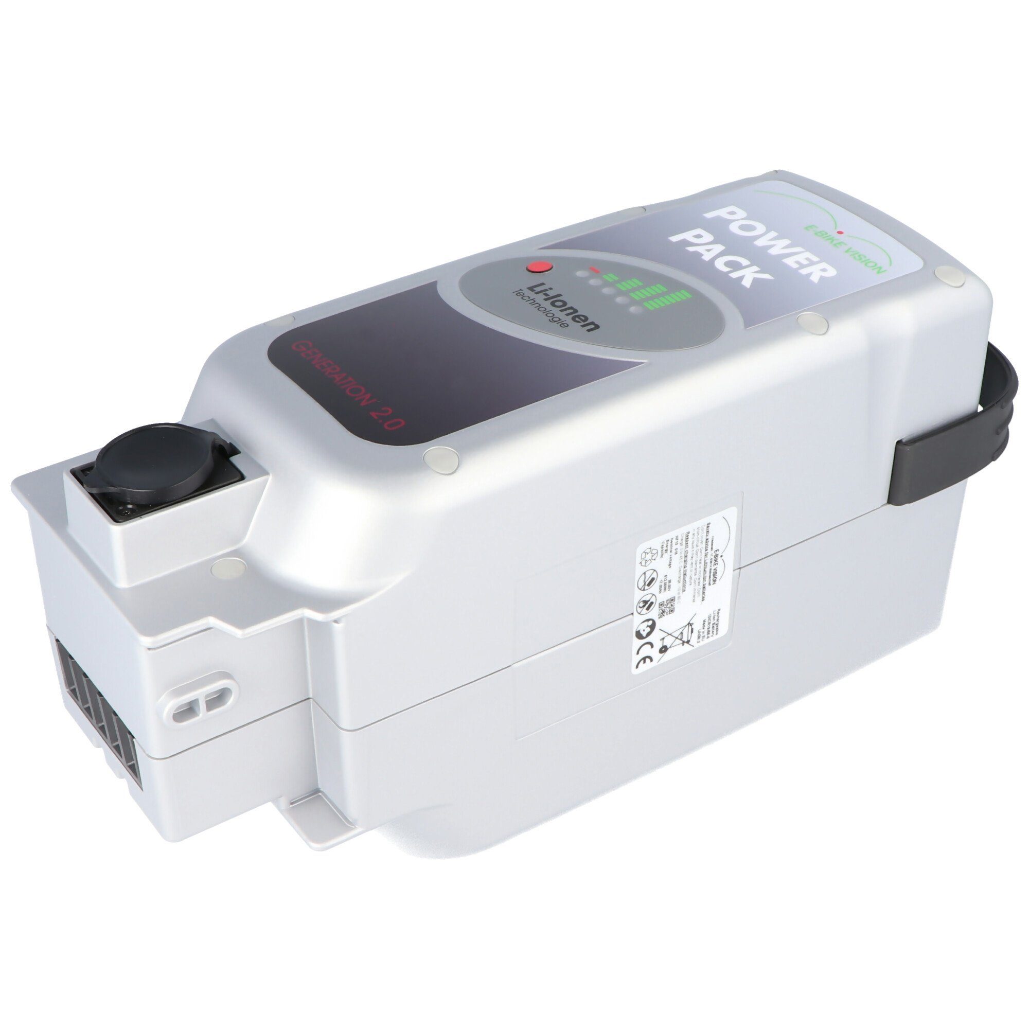 E-Bike Vision Hochleistungs E-Bike Akku Panasonic Deluxe 36 Volt 17Ah 612Wh inklusi Akku 17000 mAh (3,6 V)