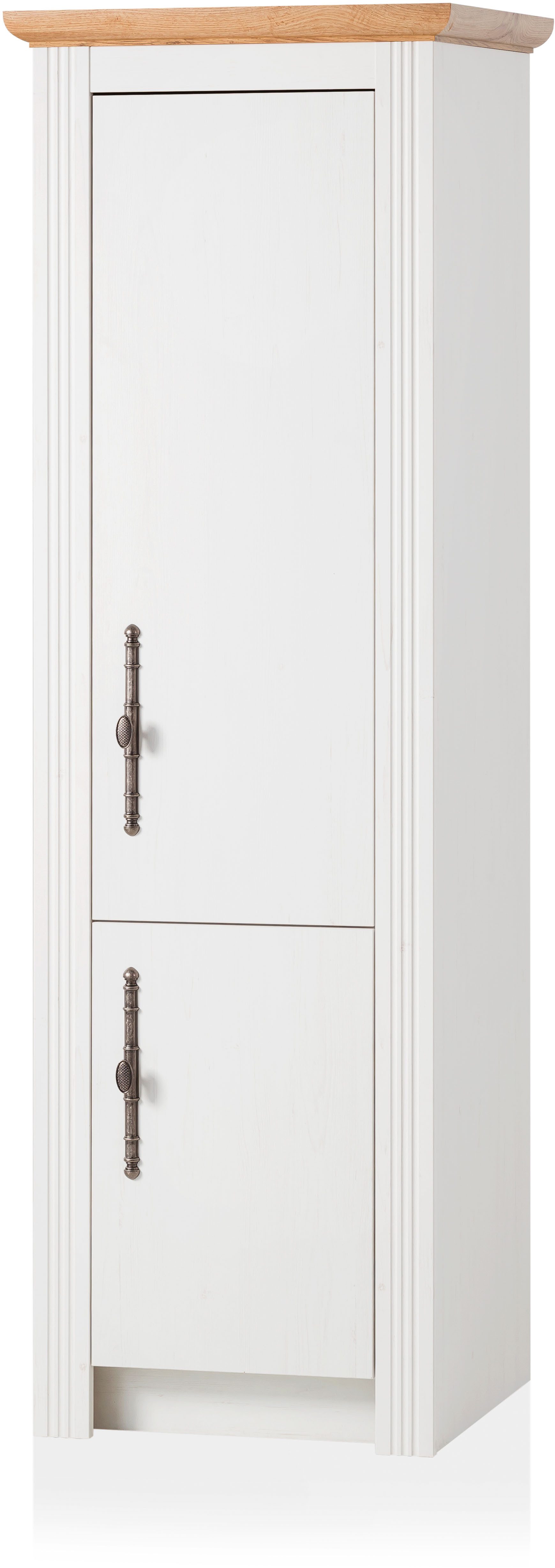 OTTO home Küchenzeile KS-Westminster, Pantryküche im Landhaus Stil, hochwertige Metallgriffe, (Set), Breite 257 cm, Kommode, Wandpaneel, Stauraumschrank, Herdumbau
