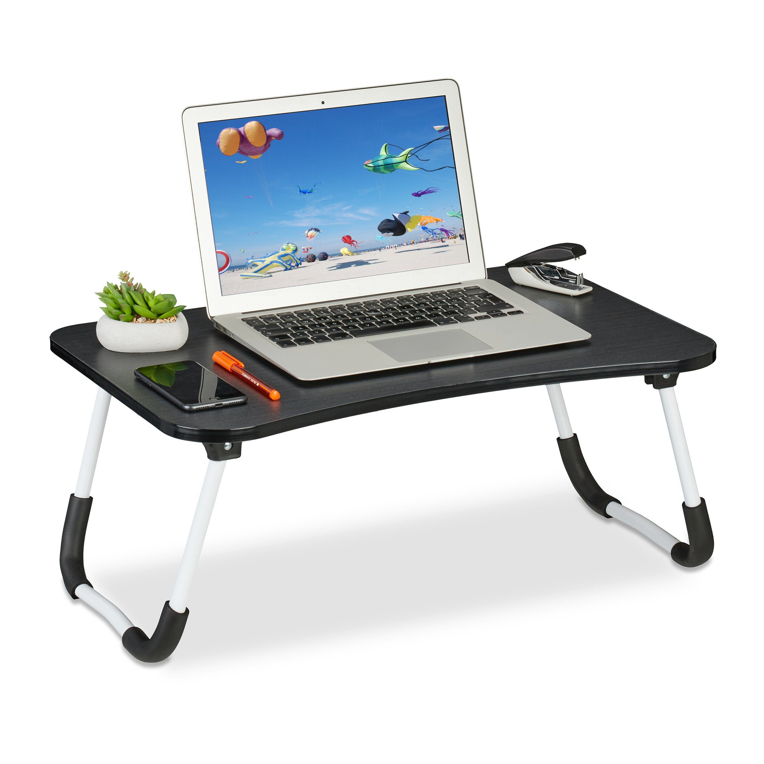 relaxdays Laptoptisch Schwarzer Laptoptisch günstig online kaufen
