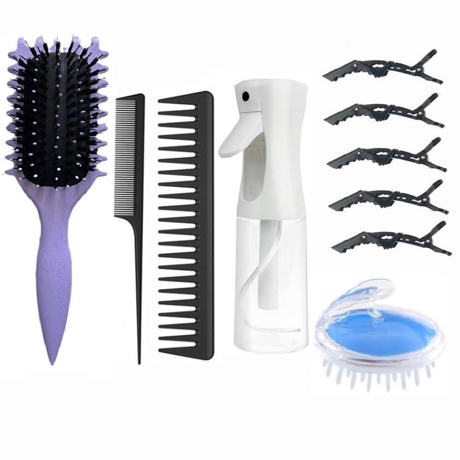 LuxusKollektion Haarbürsten-Set Locken Bürste Set mit Defining