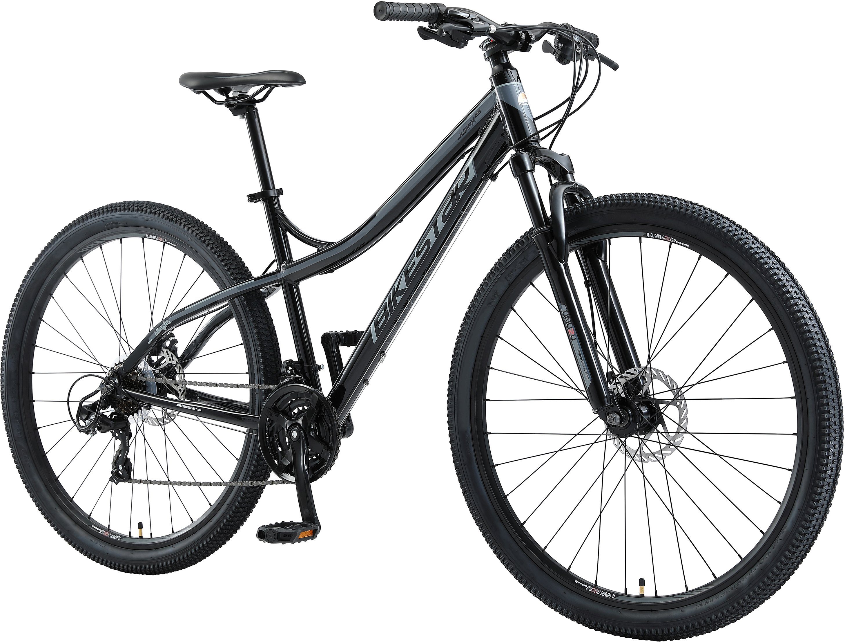 Bikestar Mountainbike, 21 Gang Shimano RD-TY300 Schaltwerk, Kettenschaltung, für Damen und Herren, Kettenschaltung