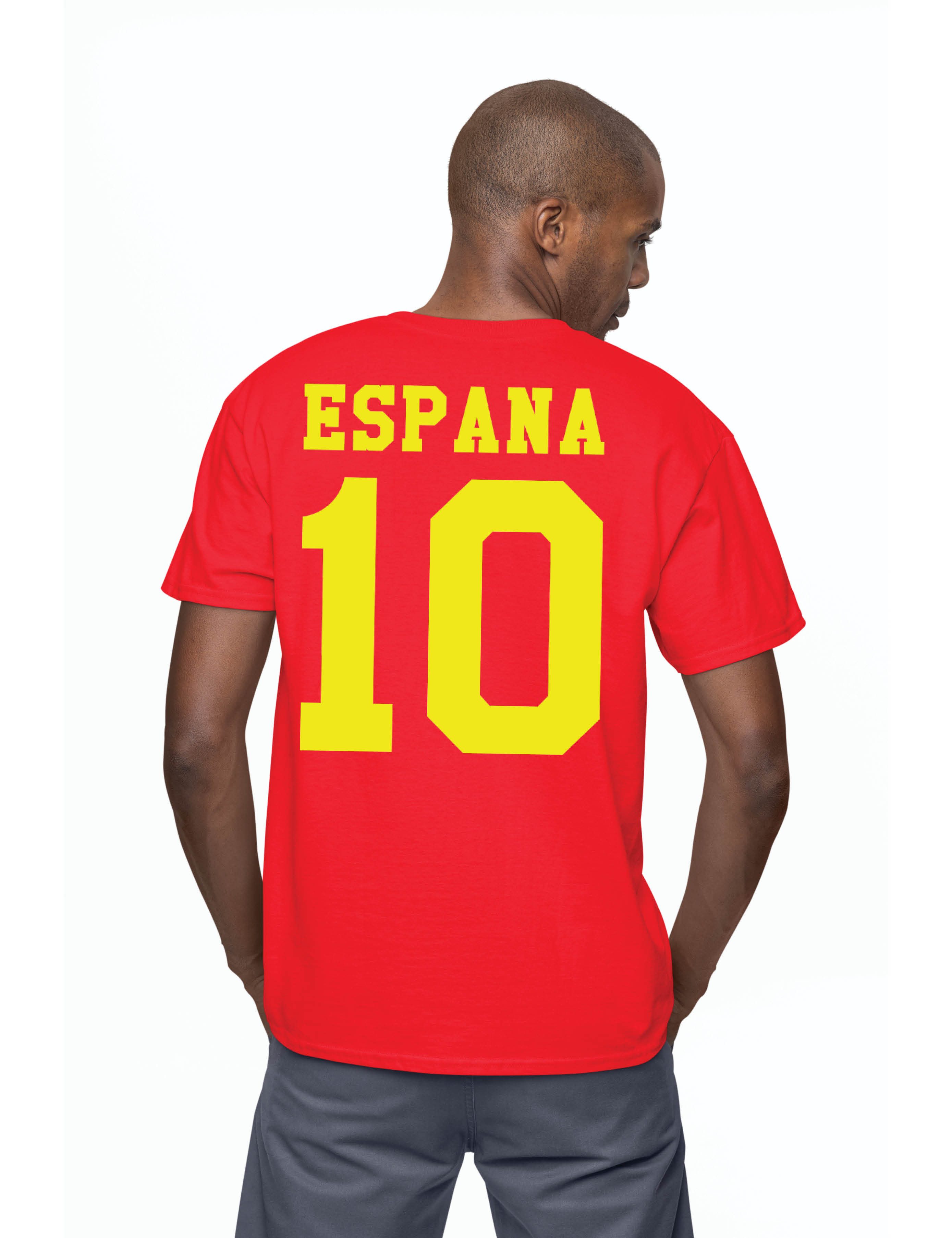 Youth Designz T-Shirt Spanien Herren T-Shirt im Fußball Trikot Look mit trendigem print
