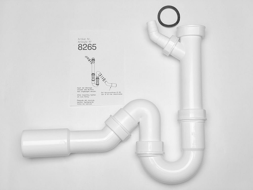 Teka Siphon Geruchsverschluss mit einem Geräteanschluss und 40 / 50 mm Durchmesser