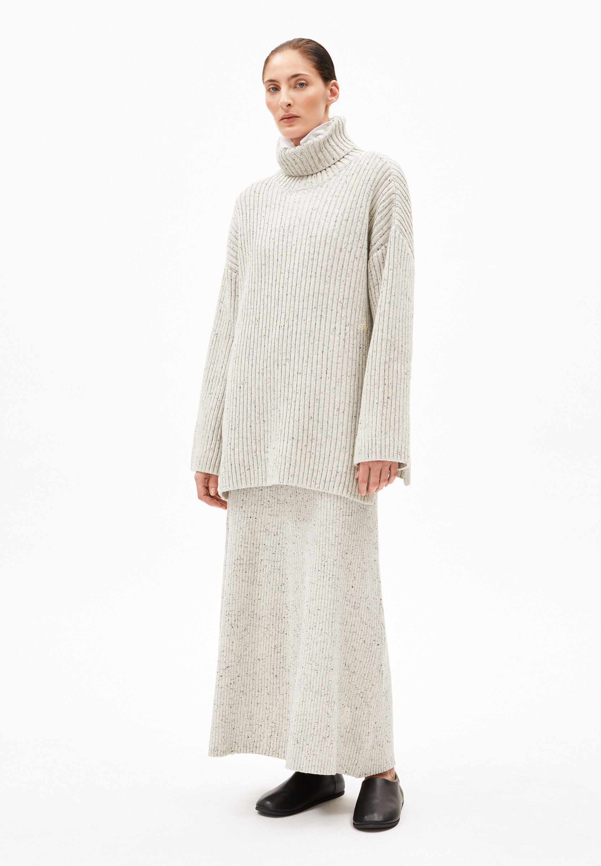 Armedangels Strickpullover Pullover aus recyclem Bio-Woll Mix Loose Fit