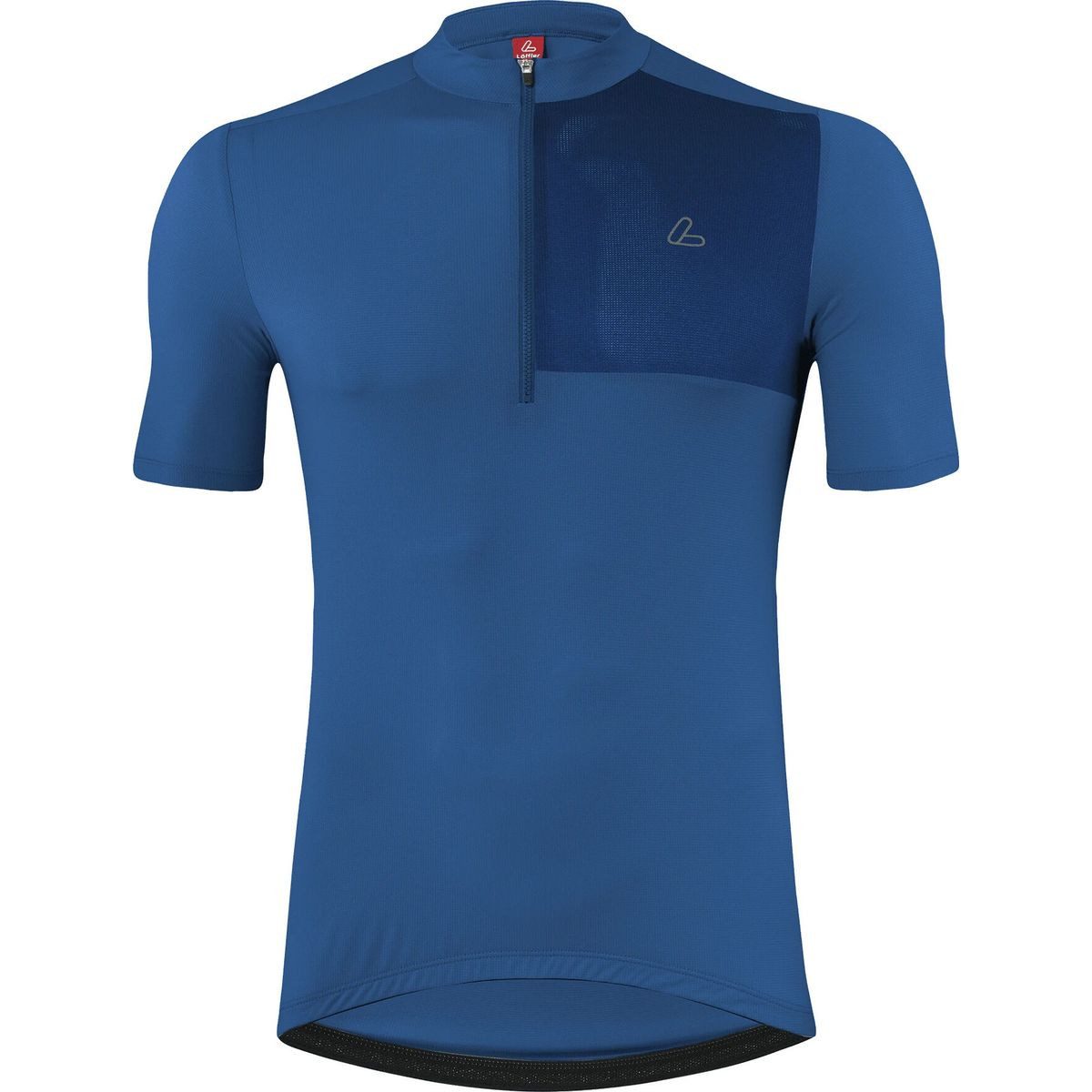Löffler Radtrikot Men Bike Jersey Half Zip Skys Block Mid Vielseitiges Herren-Radtrikot, atmungsaktiv und schnelltrocknend, mit