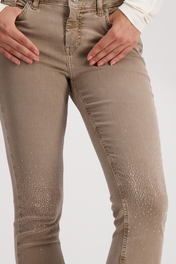 Monari 5-Pocket-Jeans Hose espresso günstig online kaufen