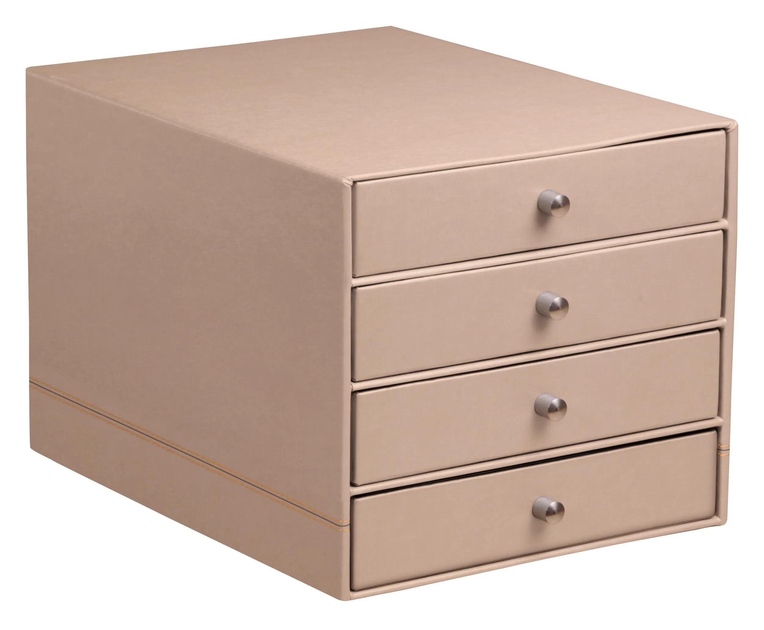 Rhodia Notizheft Schubladenbox mit 4 Laden Kunstleder 24,8x32,7x22,8cm Rosa 194575C, Rhodia, Blöcke, Hefte und Notizbücher