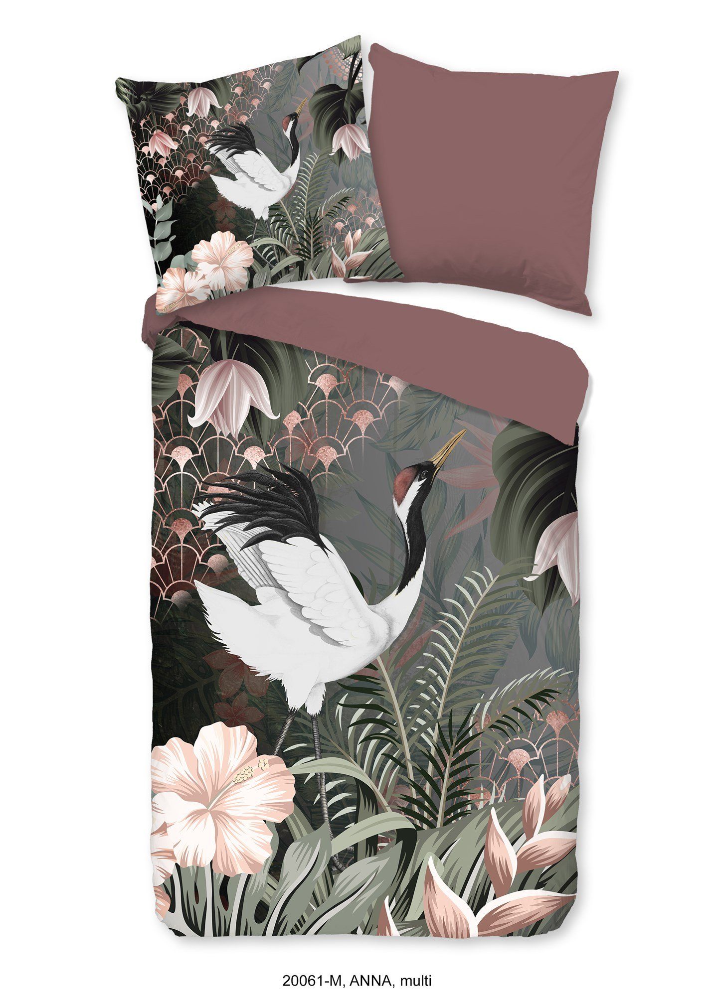 PURE luxury collection Постельное белье ANNA Постельное белье-Set Bettbezug & Kissenbezüge, Renforcé, 2 teilig, blumen