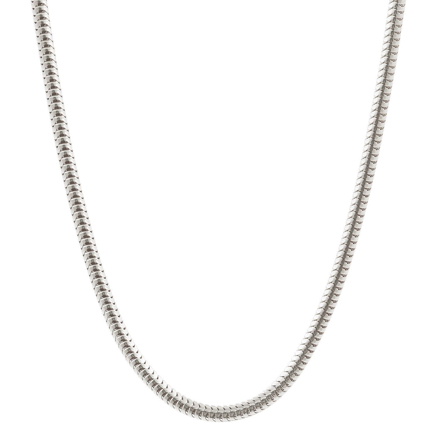 HOPLO Schlangenkette Silberkette Schlangenkette Länge 38cm - Breite 1,4mm - 925 Silber, Made in Germany – Bild 4 von 5