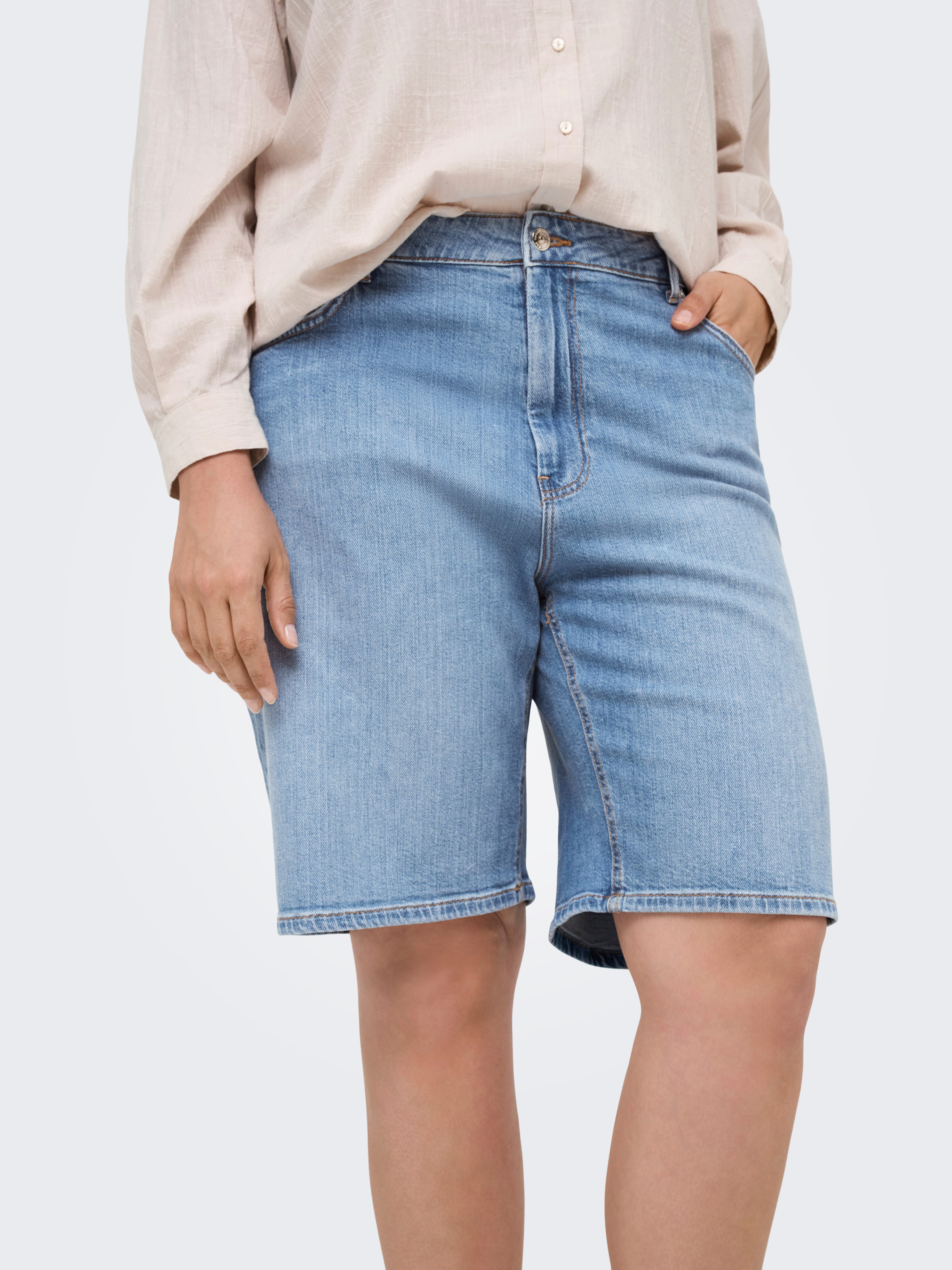 ONLY CARMAKOMA Jeansshorts CARSONNY HW WIDE günstig online kaufen