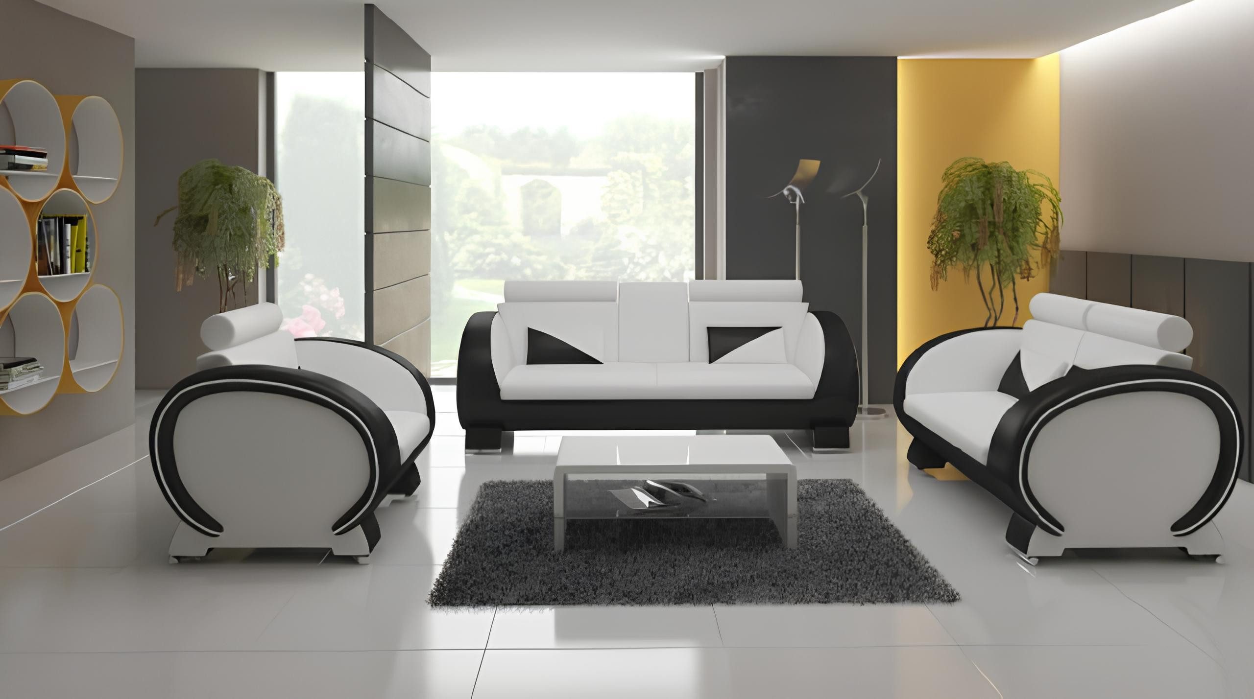 Xlmoebel 3-Sitzer Leder-Couch mit USB-Anschluss und Relaxfunktion in modernem Design, Hergestellt in Europa