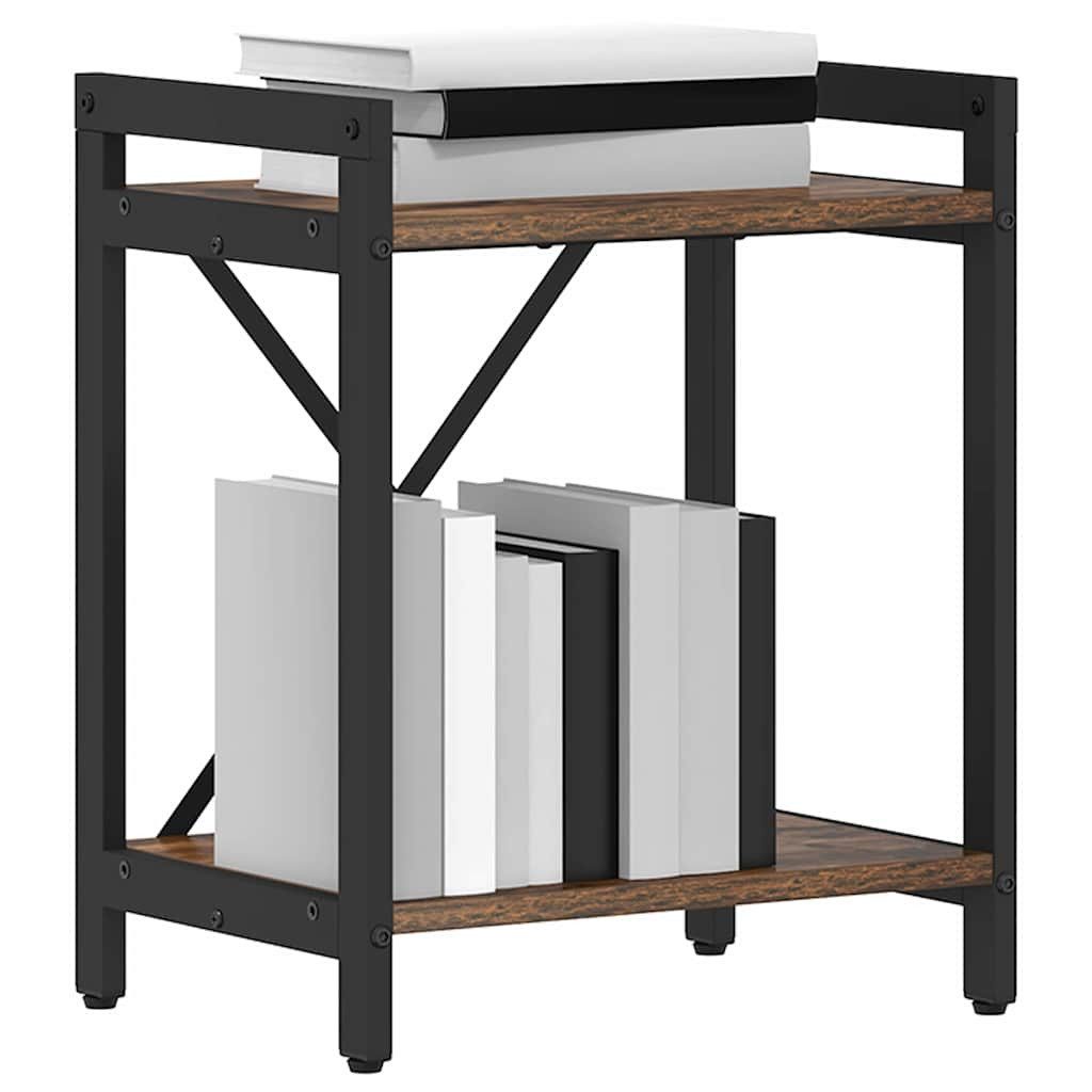 vidaXL Bücherregal Bücherregal Geräucherte Eiche 40 x 30 x 50 cm Holzwerkst günstig online kaufen