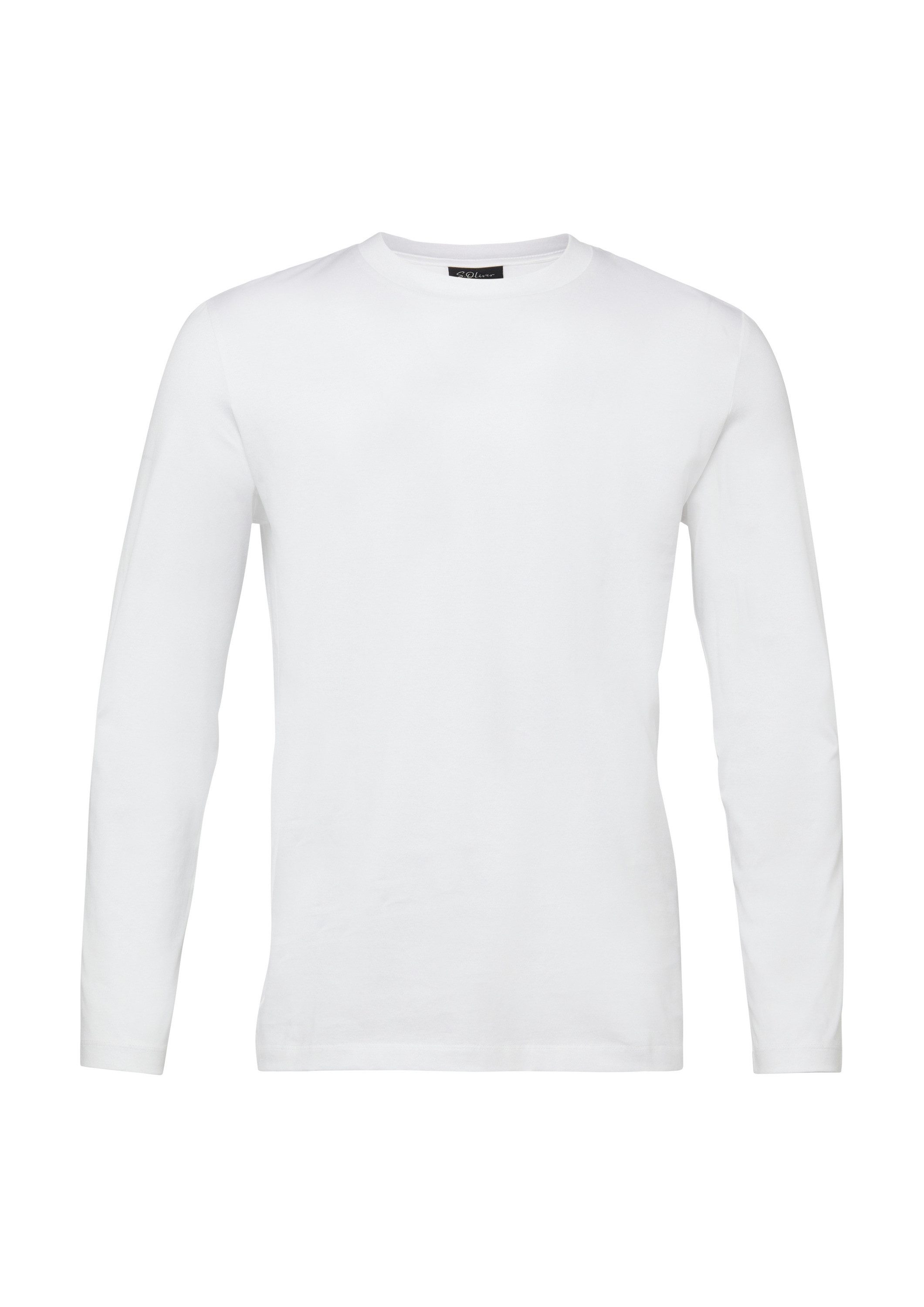 s.Oliver Langarmshirt T-Shirt Hochwertiges Langarmshirt aus Edeljersey