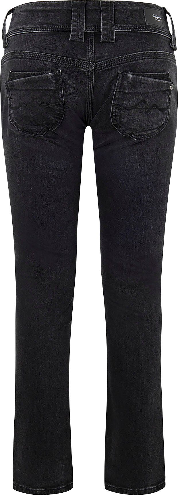 VENUS wiser Pepe black Badge Jeans mit Regular-fit-Jeans