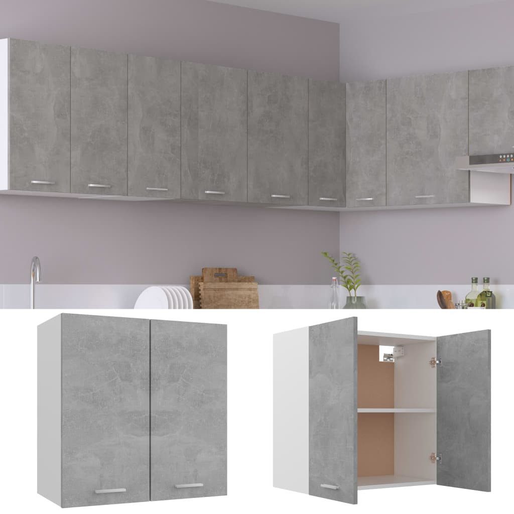 DOTMALL Hängeschrank Hängeschrank Betongrau 60x31x60 cm günstig online kaufen