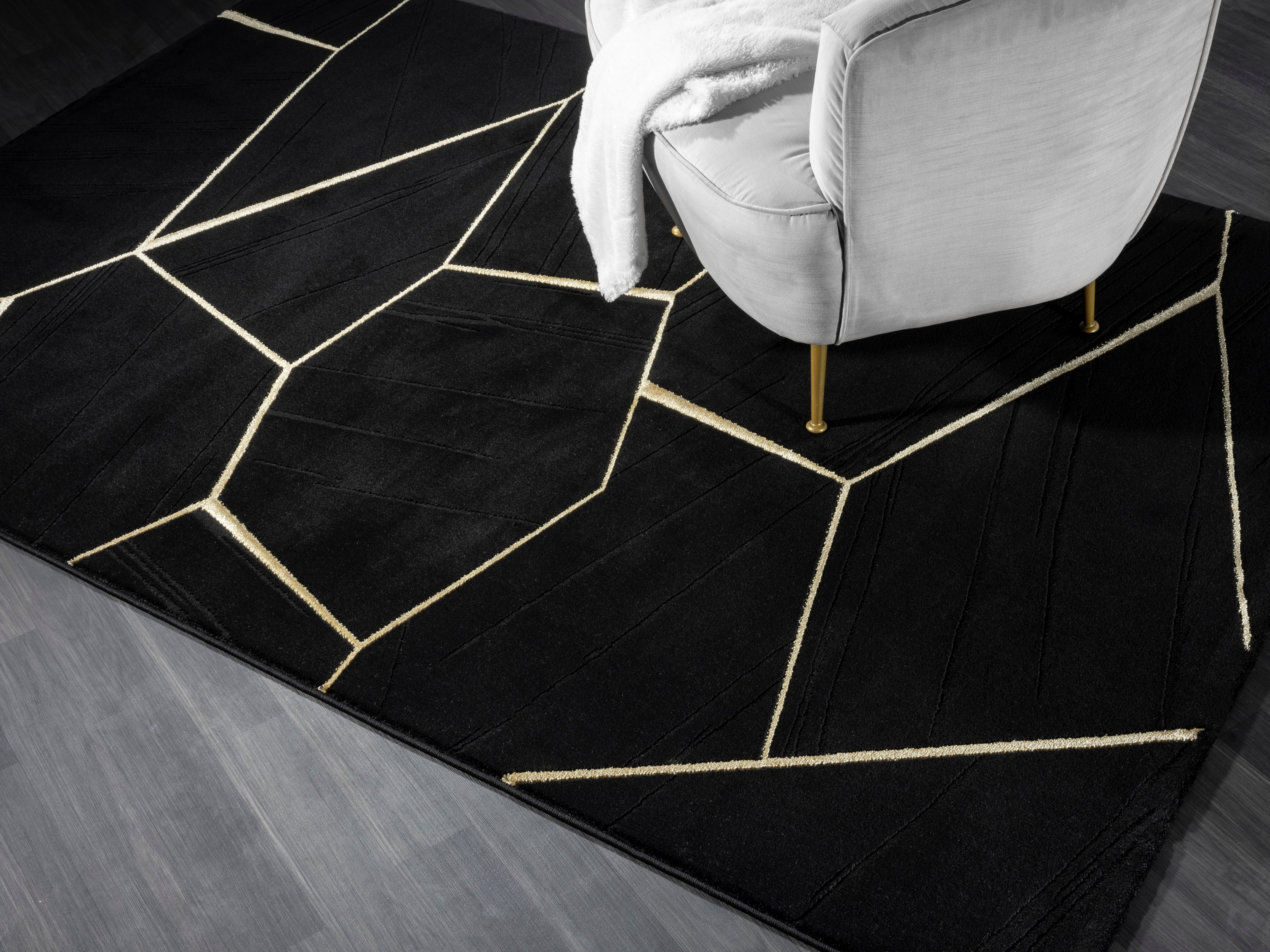 Teppich Biel, Leonique, rechteckig, Höhe: modernes Design, & mm, 12 3D-Effekt, Kurzflor, pflegeleicht geometrisches