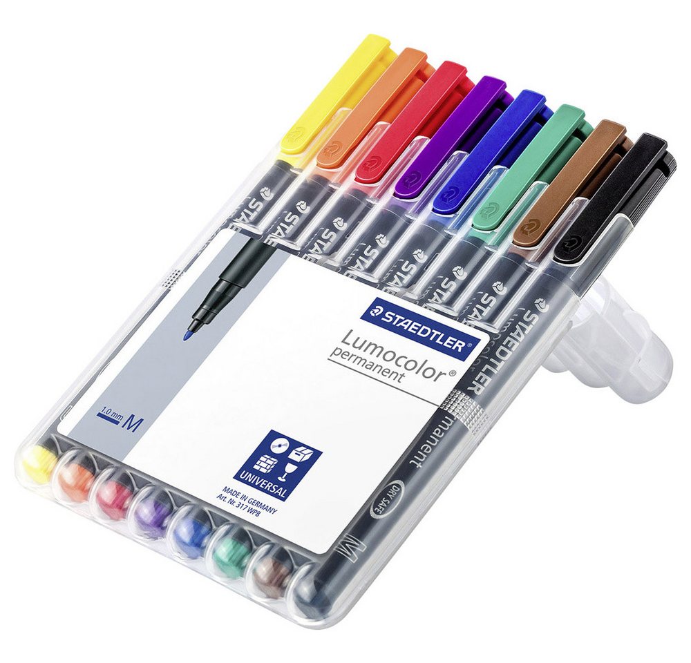 Thumbnail - STAEDTLER Permanentmarker Staedtler Lumocolor® permanent pen 317 317 WP8 Permanentmarker Gelb, R
