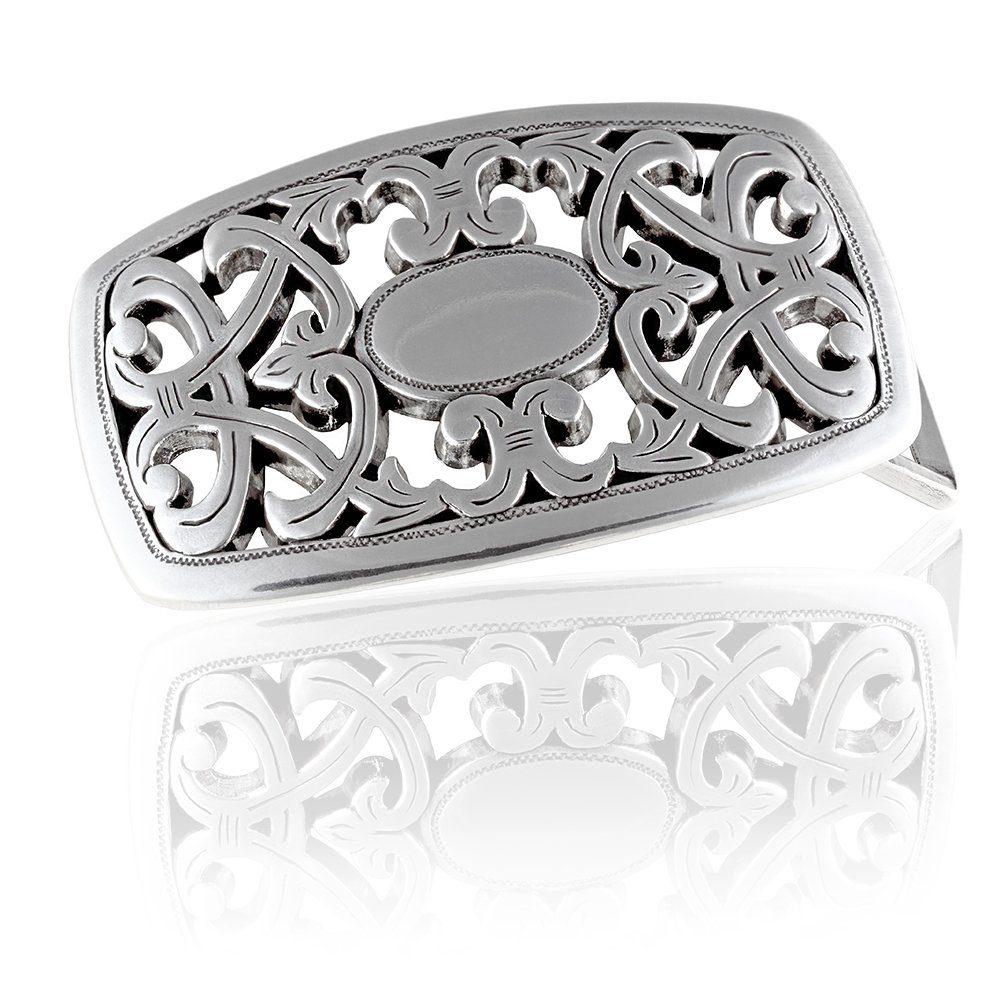 Gürtelschnalle 40mm Zink Silber - Buckle Avignon - 300907520020