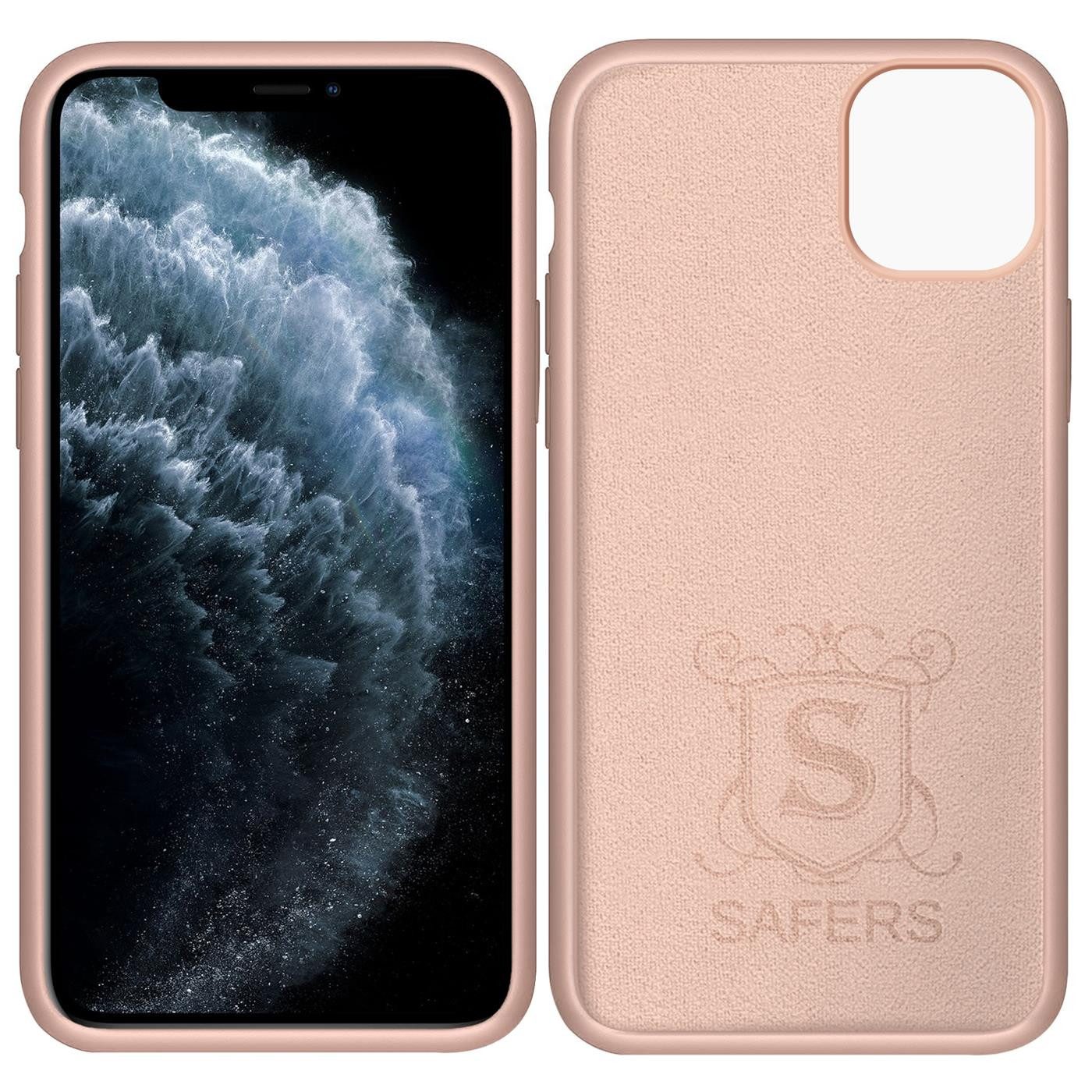 CoolGadget Handyhülle Silikon Case für das iPhone 11 Pro Slim TPU Cover 5,8 Zoll, Weiche Schutz Hülle mit Innen Fleece aus Stoff Handy Tasche – Bild 3 von 5