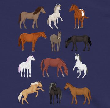 Shirtracer Sweatshirt Pferde Reihe Tiermotiv Animal Print