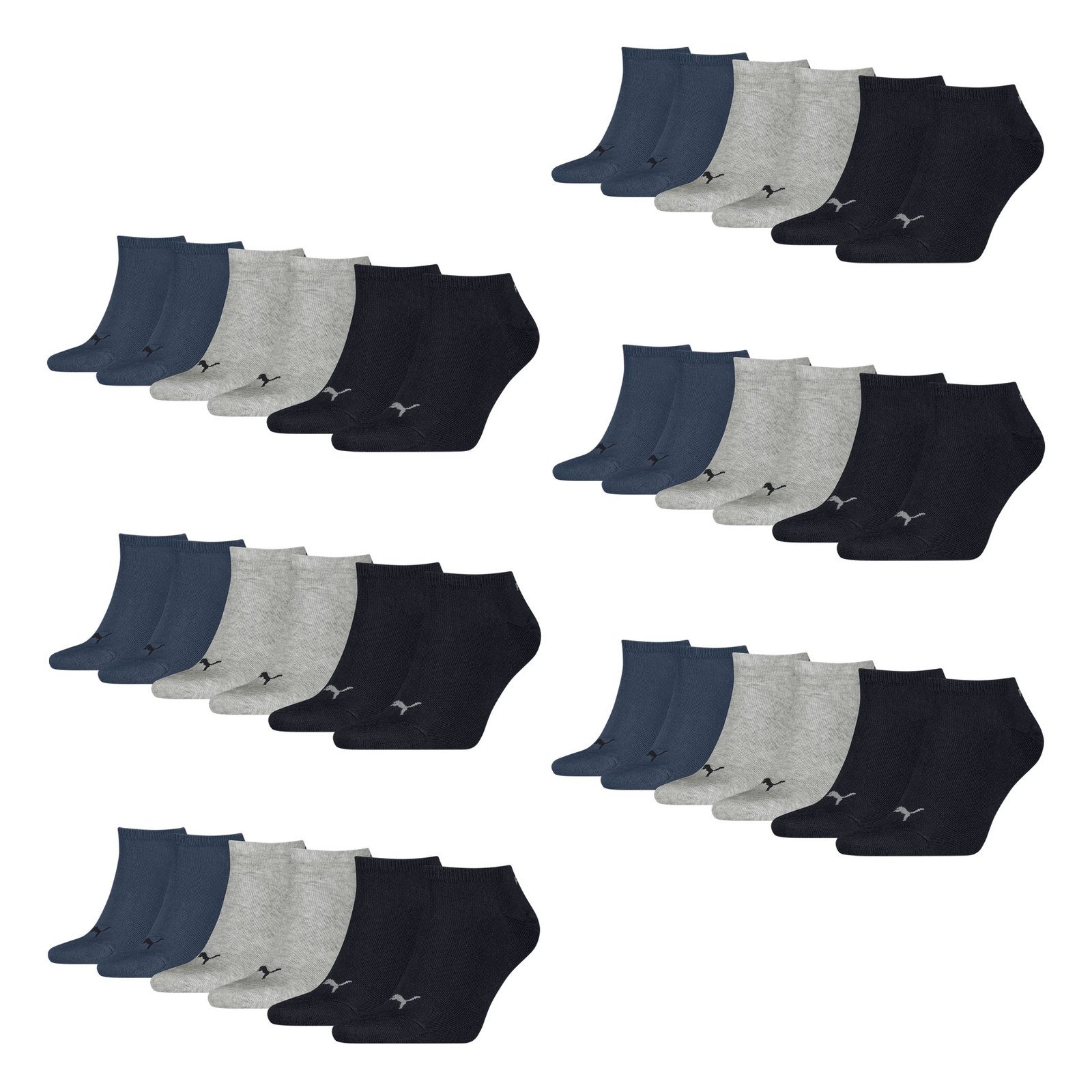 PUMA Sneakersocken Soft Cotton (18-Paar) mit Cat-Logo und PUMA-Schriftzug