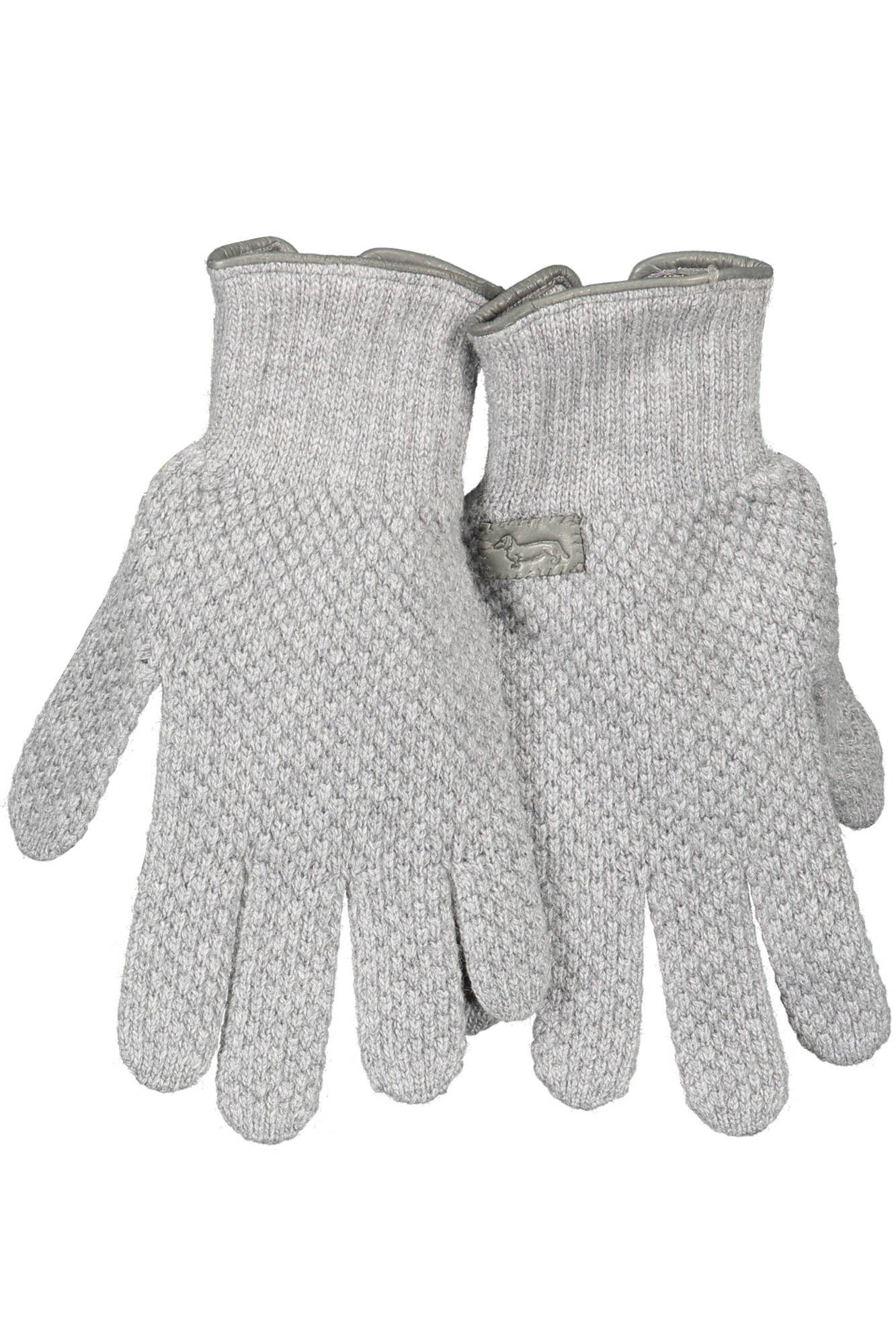 Harmont & Blaine Strickhandschuhe Elegante graue Herrenhandschuhe mit Logo - Stil und Komfort vereint