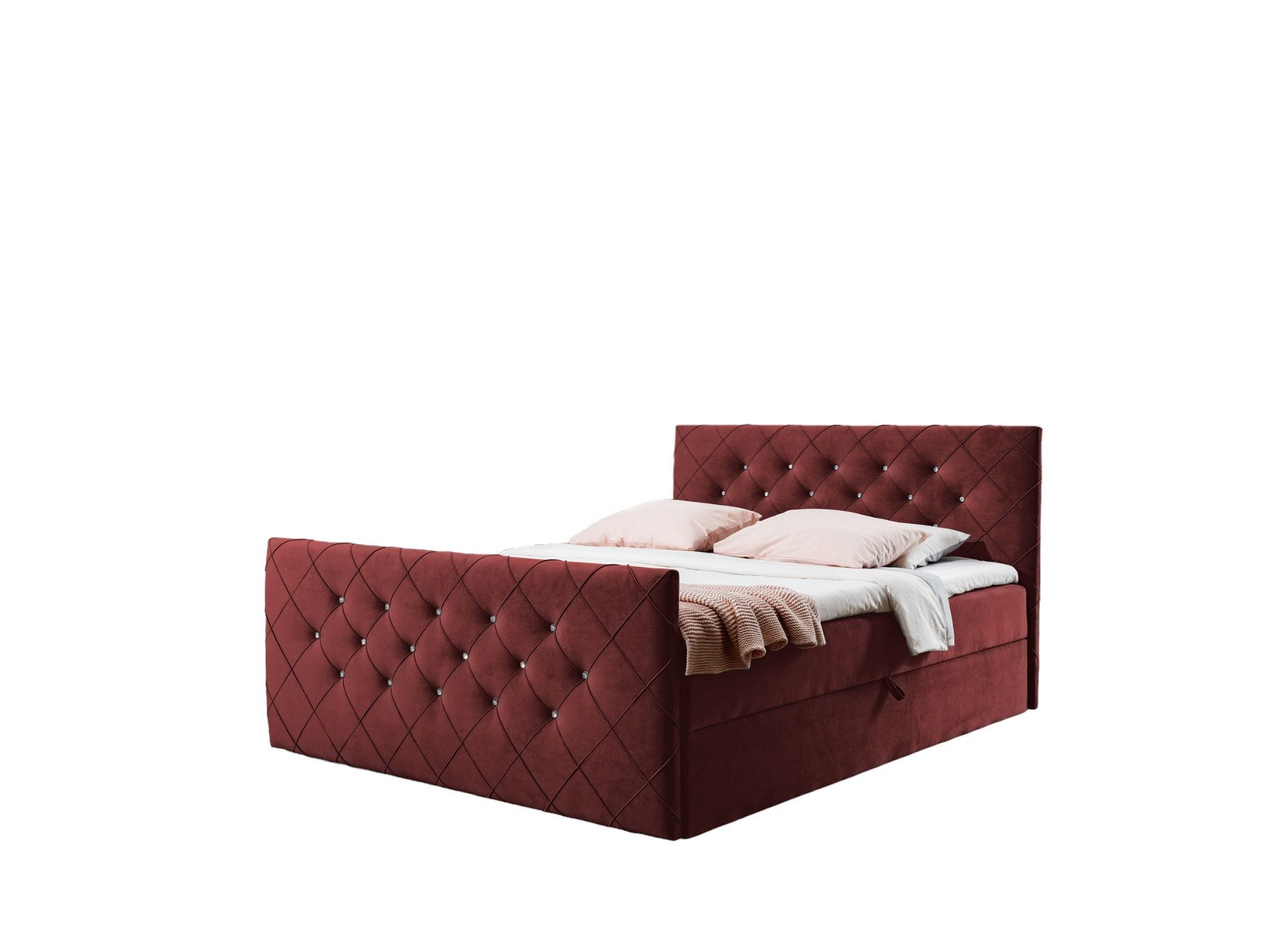 AN-MOEBEL4U Boxspringbett MALAGA mit Bettkasten, Topper, günstig online kaufen