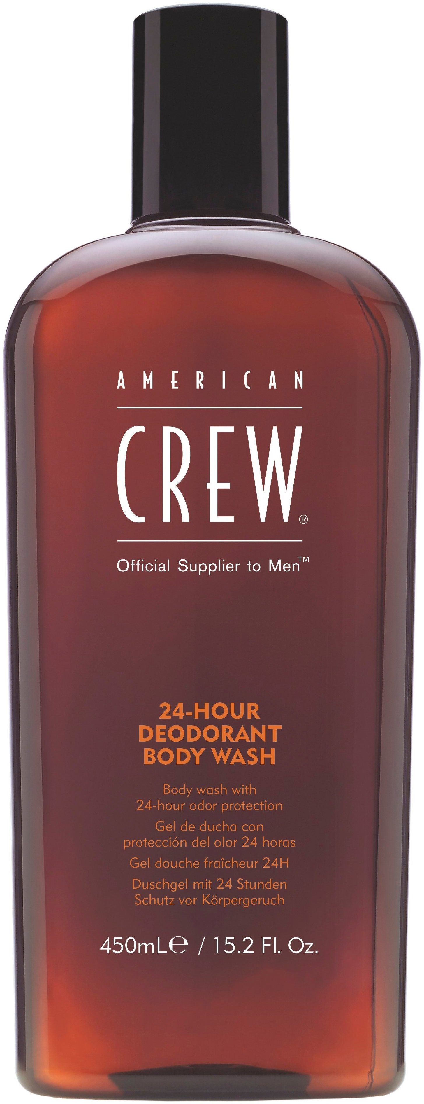 American Crew Duschgel 24 HOUR DEODORANT BODY WASH, bis zu 24 Stunden Schutz, alle Hauttypen, feuchtigkeitsspendend