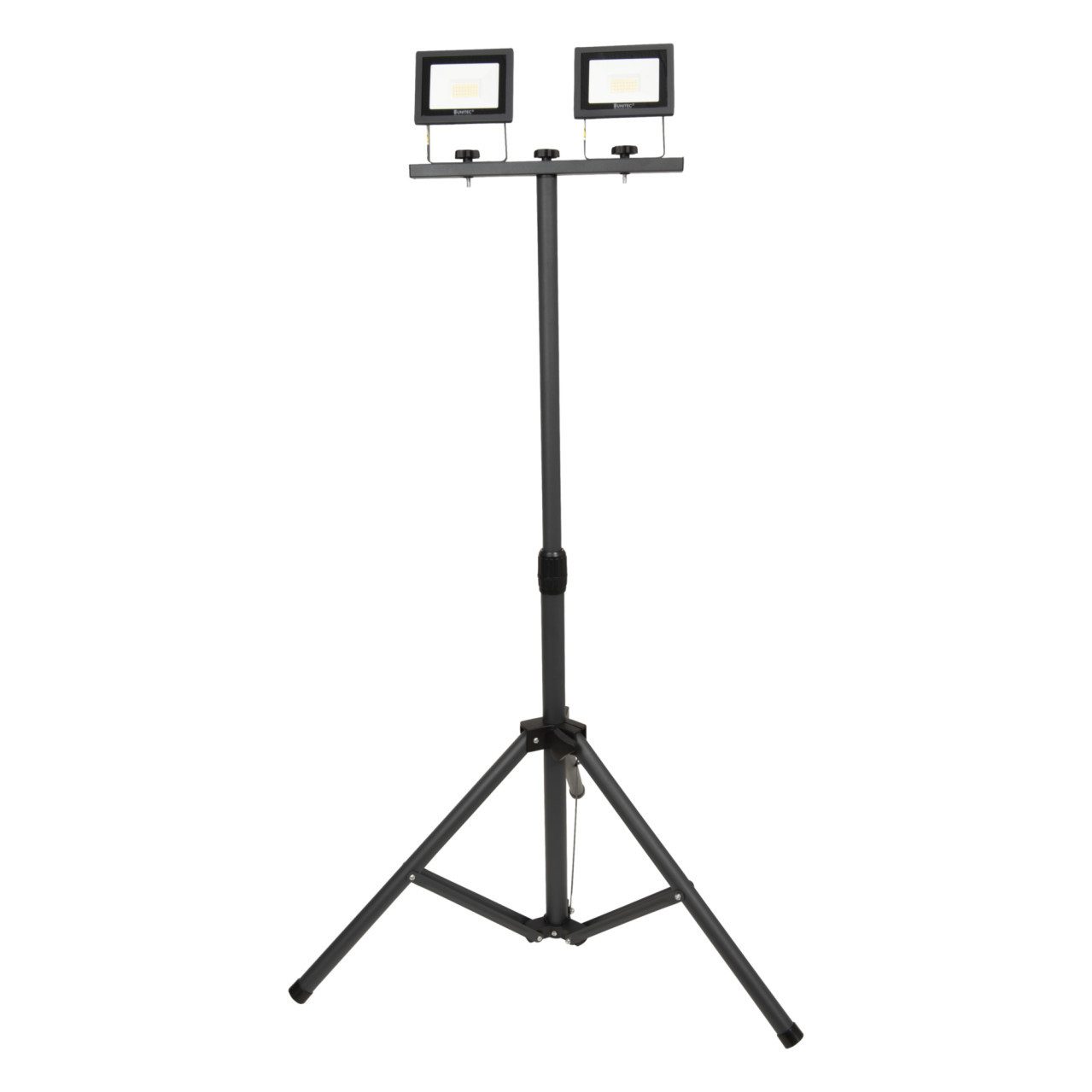 UNITEC LED Wandstrahler UniTec LED Strahler mit Stativ anthrazit 2 x 20 W, Inkl. Leuchtmittel, Nicht dimmbar ohne Bewegungsmelder