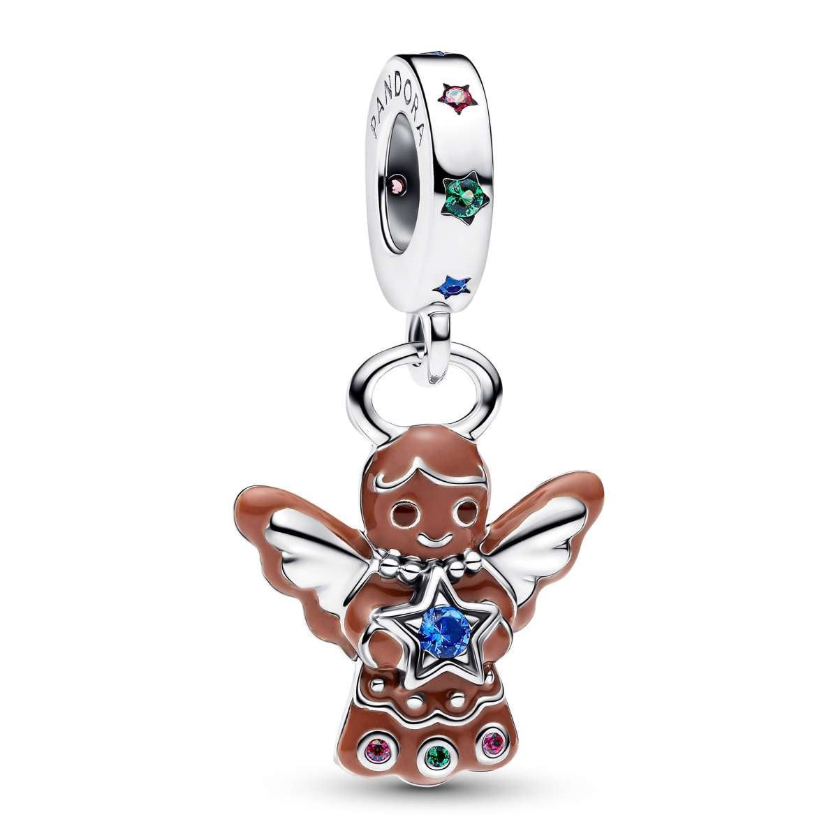 Pandora Charm Engel 794247C01, Silber Anhänger Lebkuchen