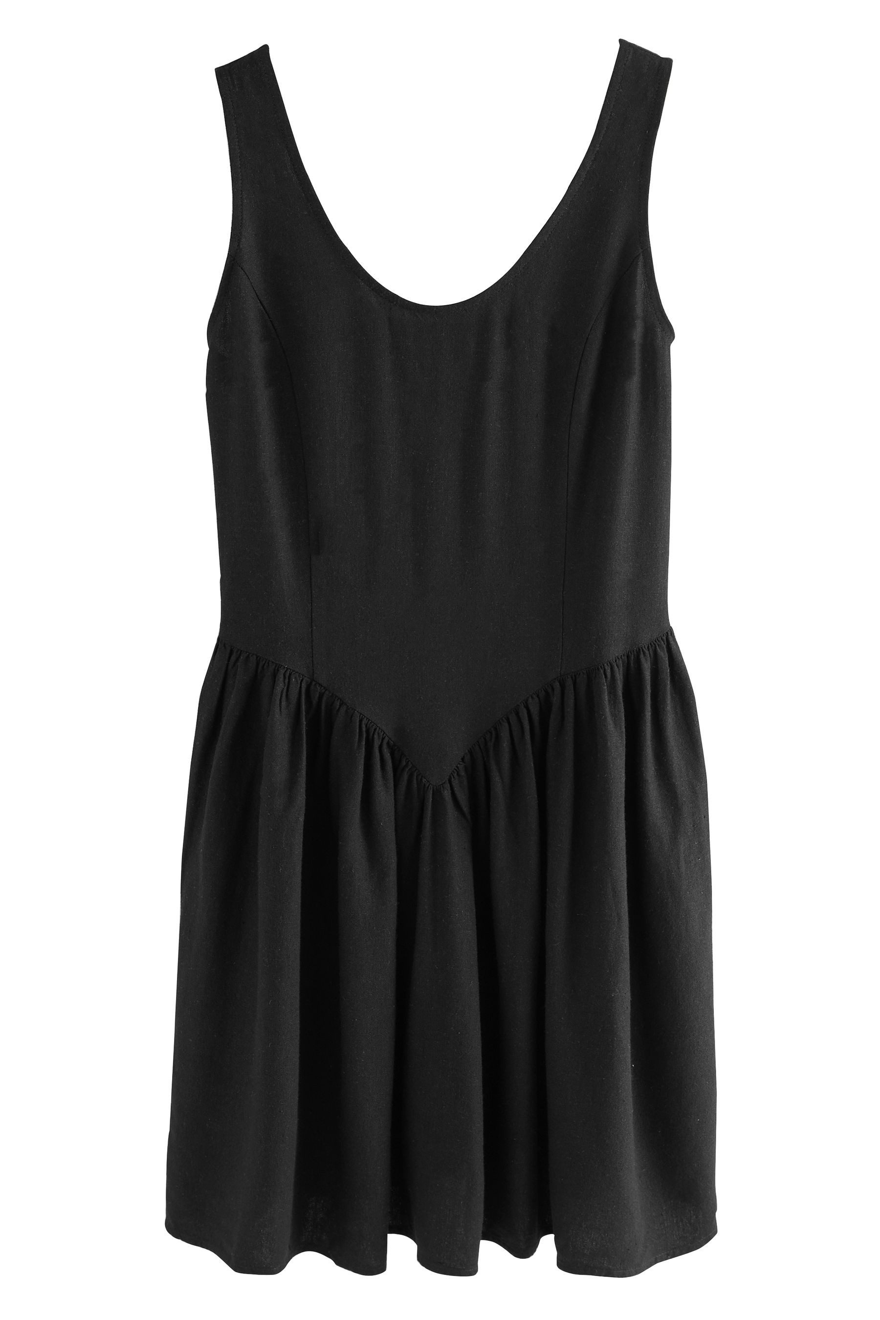 Next Minikleid Ärmelloses, tailliertes Minikleid, U-Ausschnitt (1-tlg) günstig online kaufen