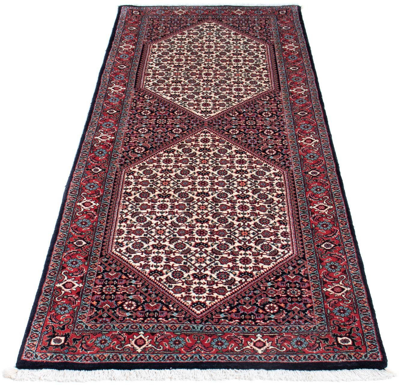 Hochflor-Läufer Bidjar Medaillon 190 x 73 cm, morgenland, rechteckig, Höhe: 15 mm, Unikat mit Zertifikat