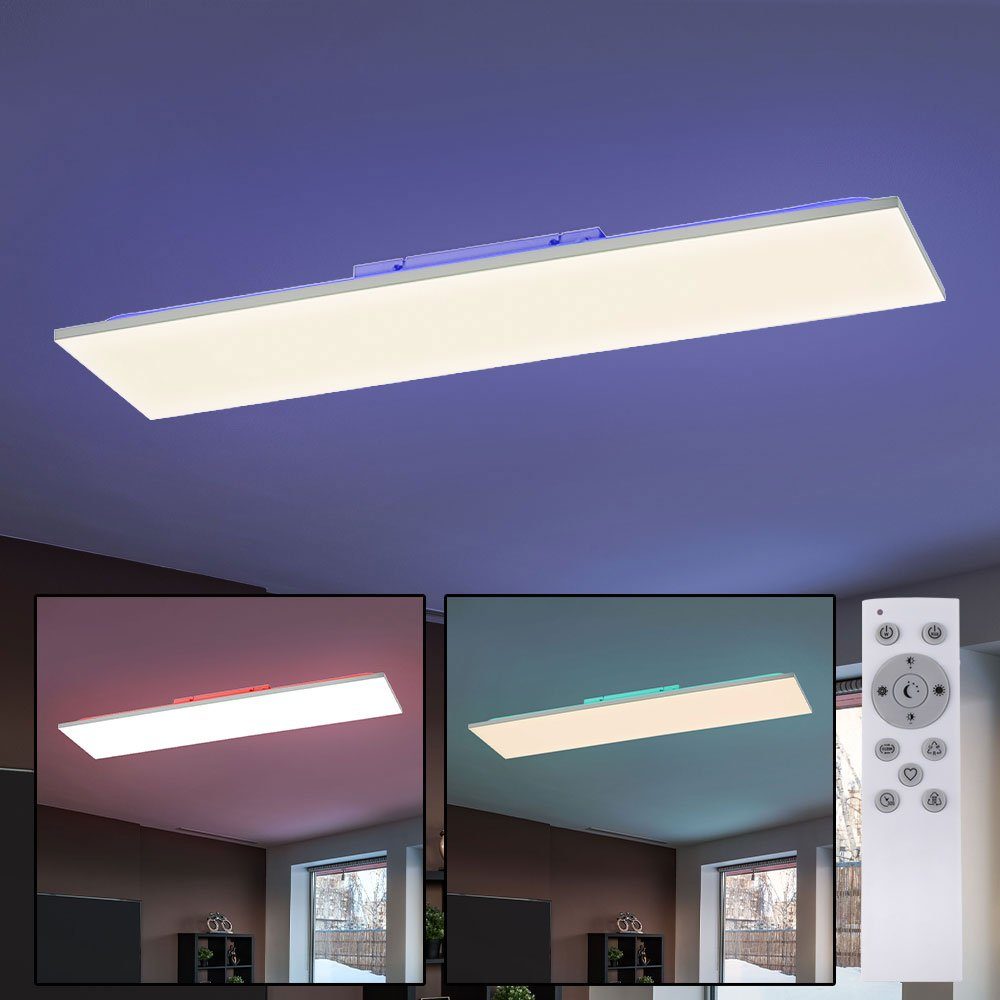 etc-shop LED Deckenleuchte, fest verbaut, Deckenlampe LED Warmweiß, Wohnzimmerleuchte Neutralweiß, dimmbar LED-Leuchtmittel