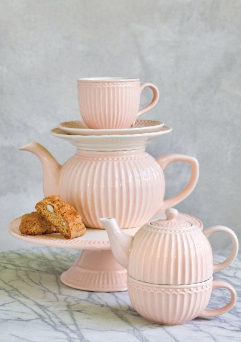Greengate Auflaufform Alice Auflaufform pale pink Set2, Steinzeug