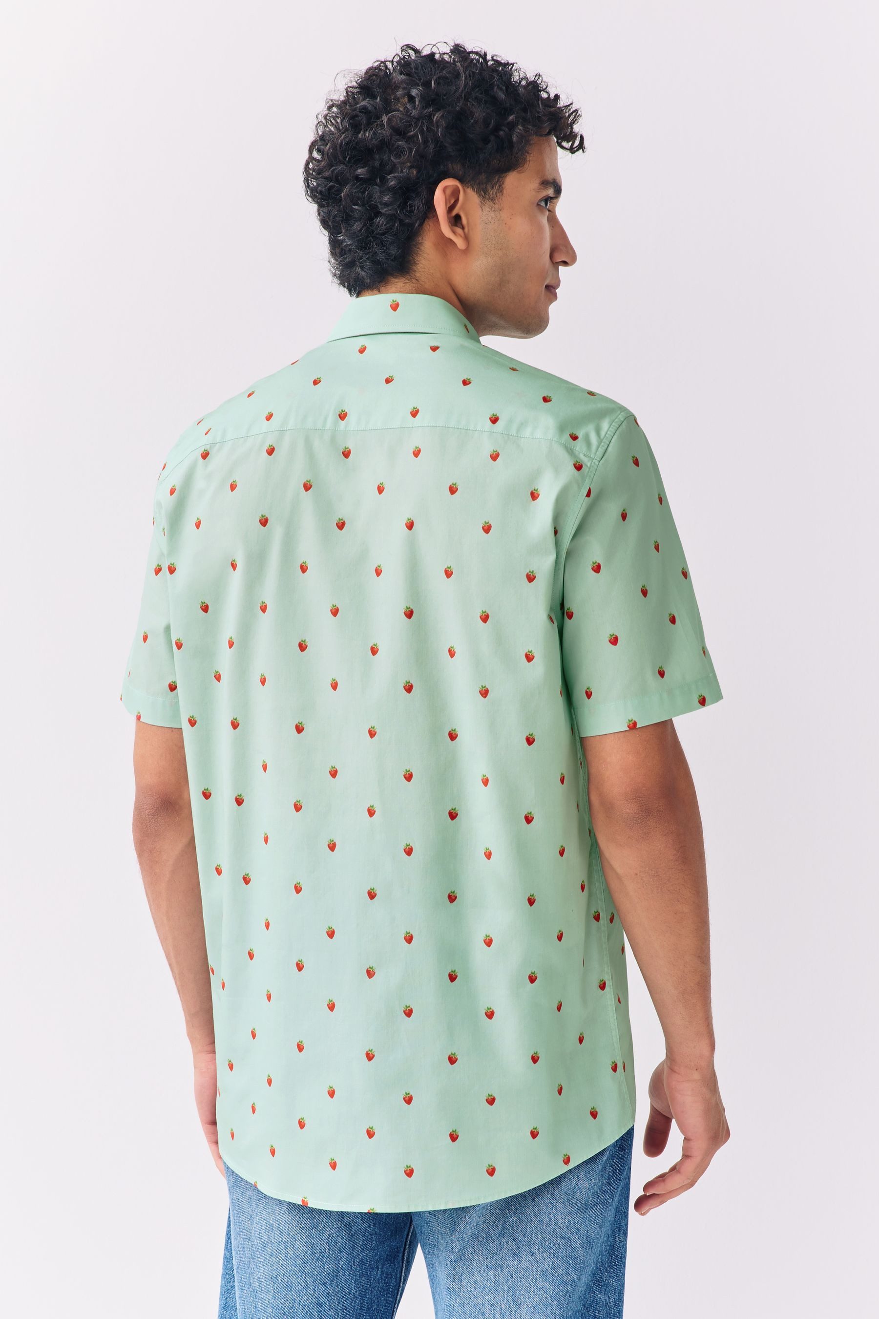 Next Kurzarmhemd Kurzärmeliges Hemd mit Print günstig online kaufen