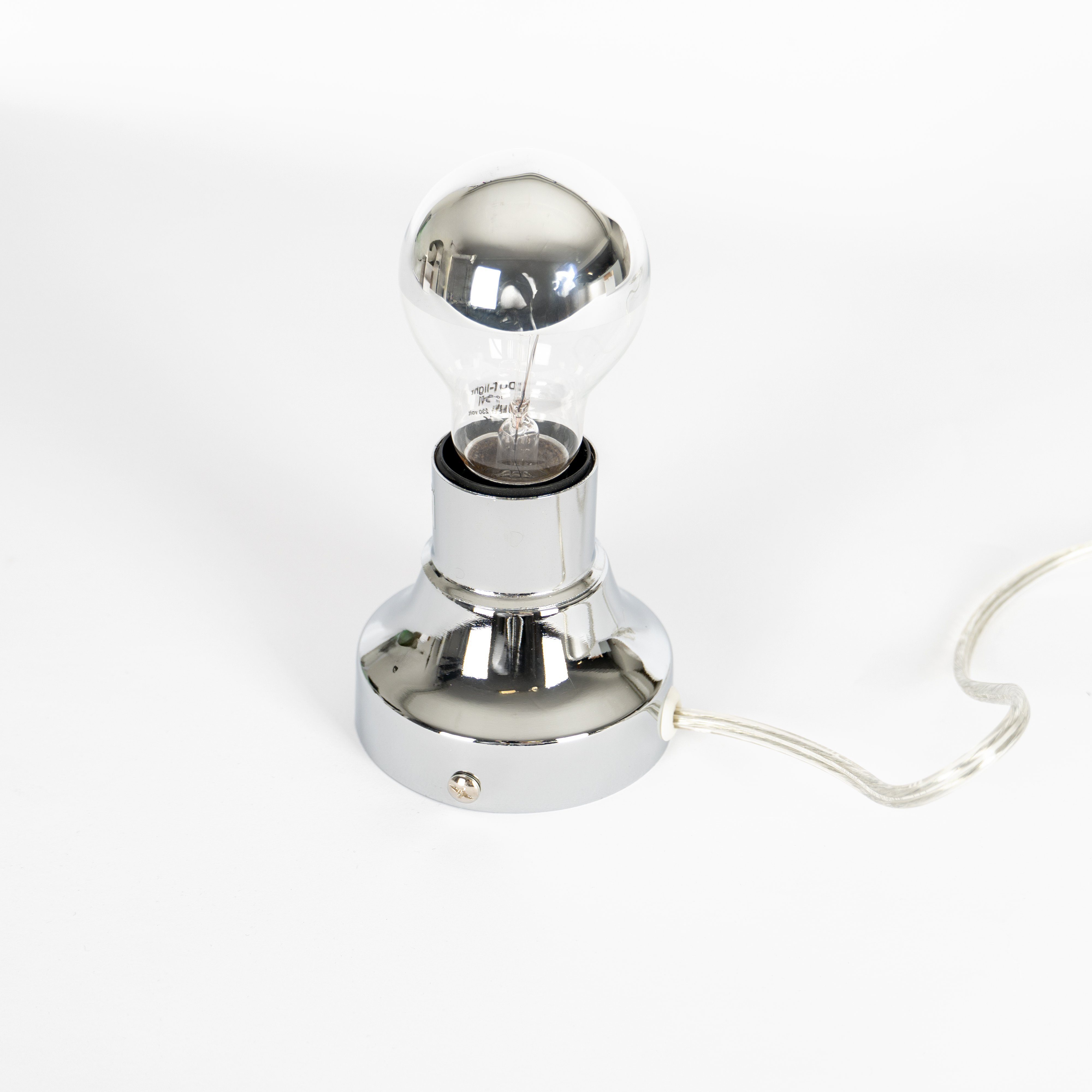 queence Лампыfassung Moderne Лампыfassung mit Schalter, Lampe silber, Wandbeleuchtung, (1-St), E27