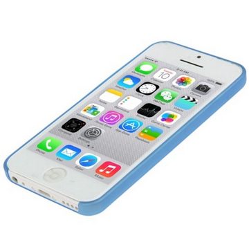 König Design Handyhülle Apple iPhone 5c, Apple iPhone 5c Handyhülle Backcover Blau
