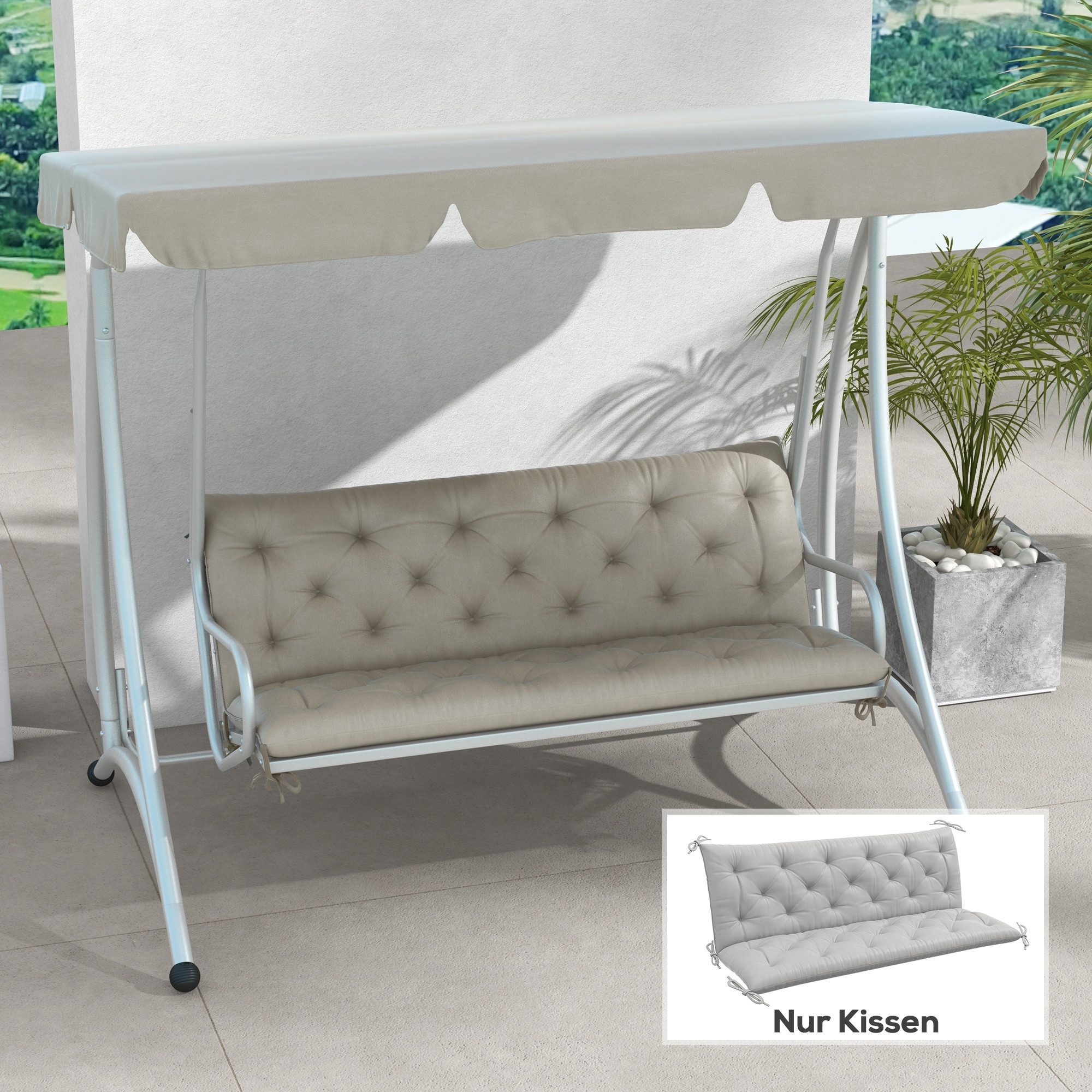 Outsunny Bankauflage 150 x 98 x günstig online kaufen