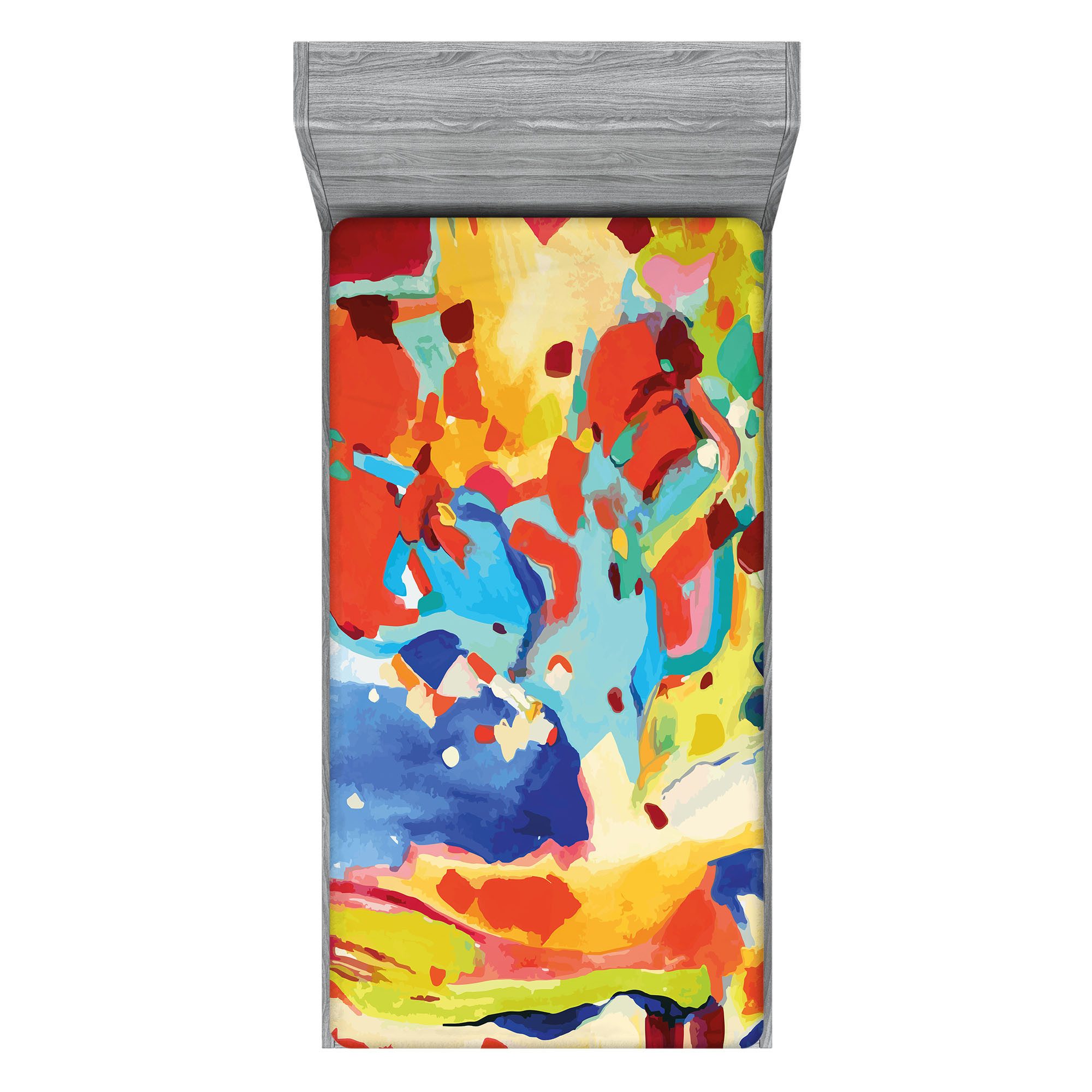 Abakuhaus Натяжные простыни Soft Dekorativer Stoff Bettwäsche Rund-um Elastischer Gummizug, Ölgemälde Moderne Art-Kunst