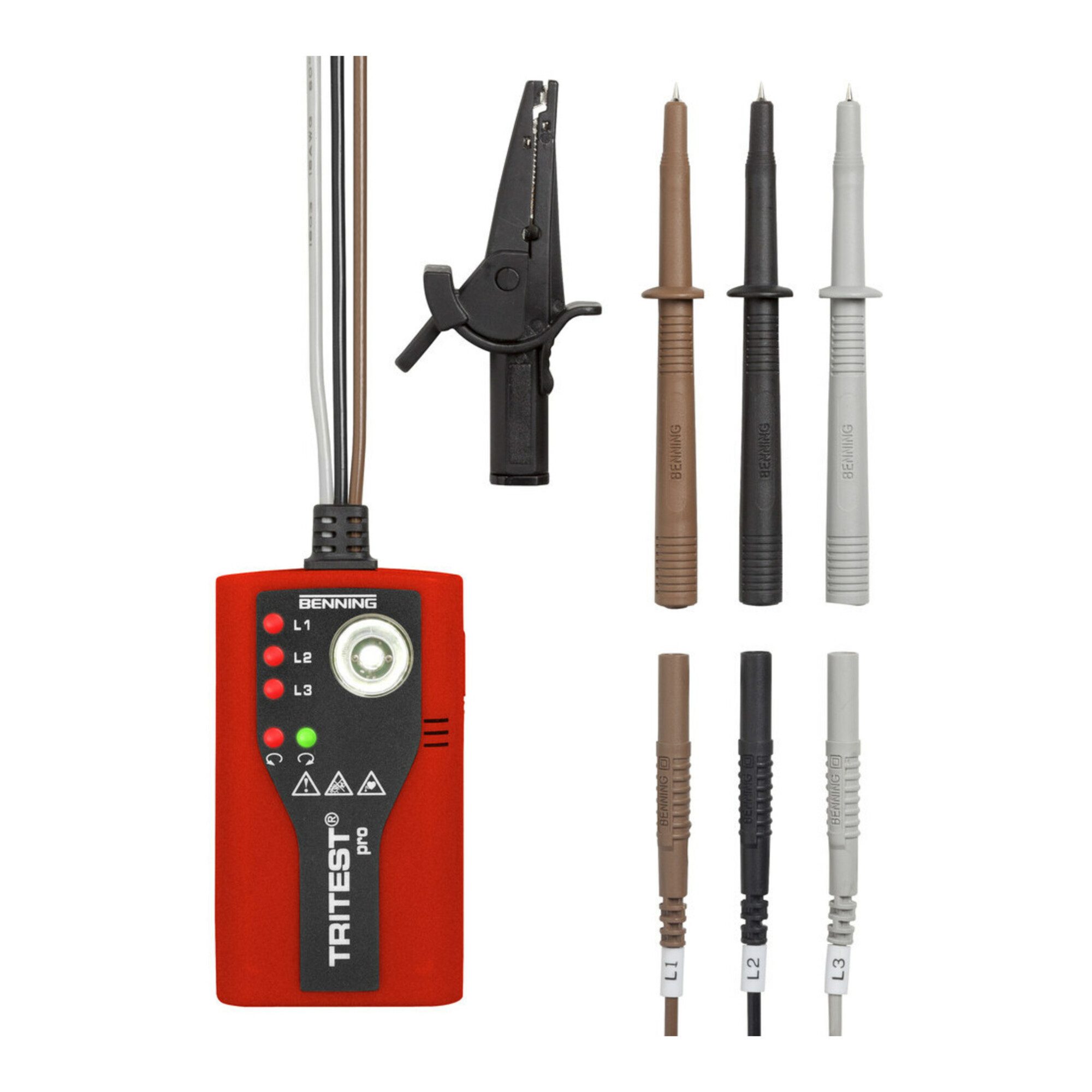 Benning Taschenlampe Benning Drehfeld-Richtungsanzeiger Tritest Pro Tritestpro