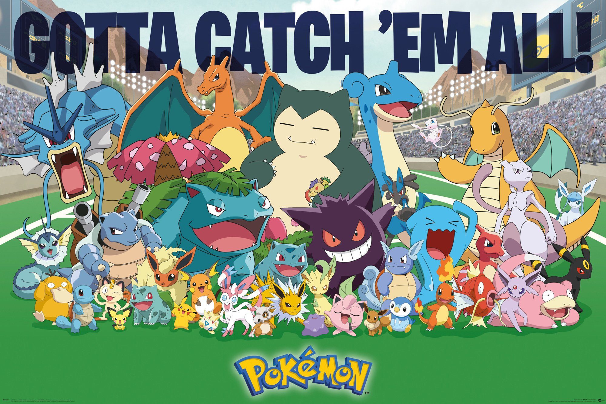 GB eye Poster Pokémon Poster Favorites Gotta catch 'em all! 91,5 x 61 cm