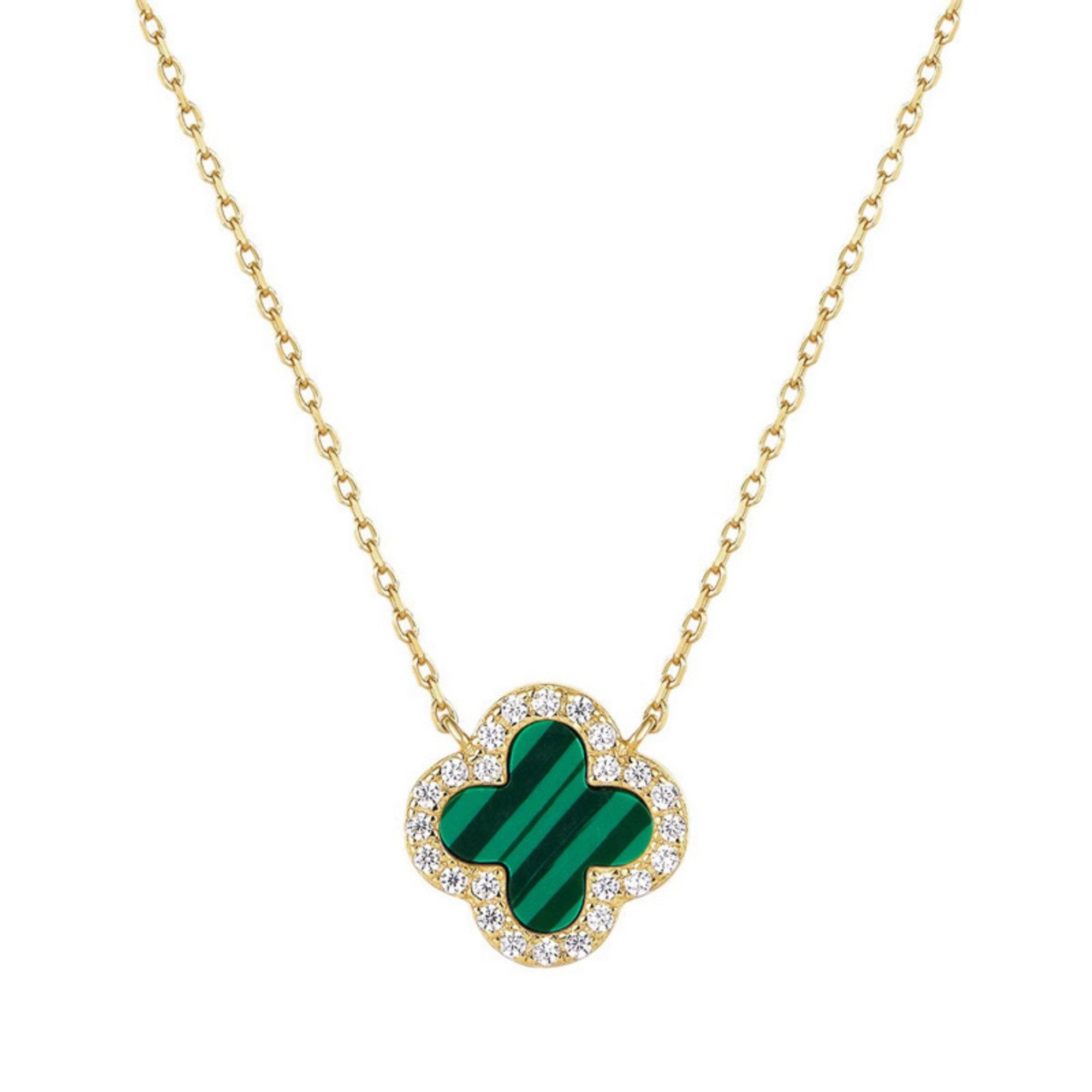 ROUGEMONT Silberkette Kleeblatt Glücksbringer Halskette 925 Sterling Silber günstig online kaufen