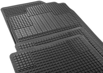 CarFashion Universal-Fußmatten Allwetter Auto-Fußmatten Set Parabolica (4 St), Kombi/PKW, universal passend, zuschneidbar, wasserabweisend, rutschsicher, robust